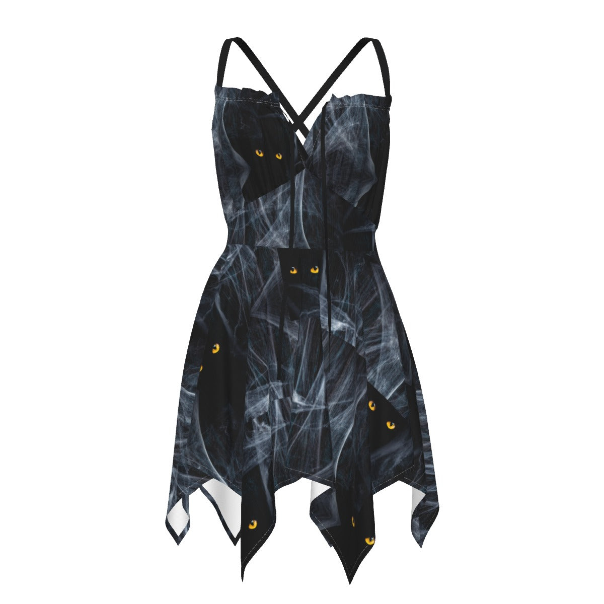 Cat eye Women's Dress, Pet Bandana and Tank