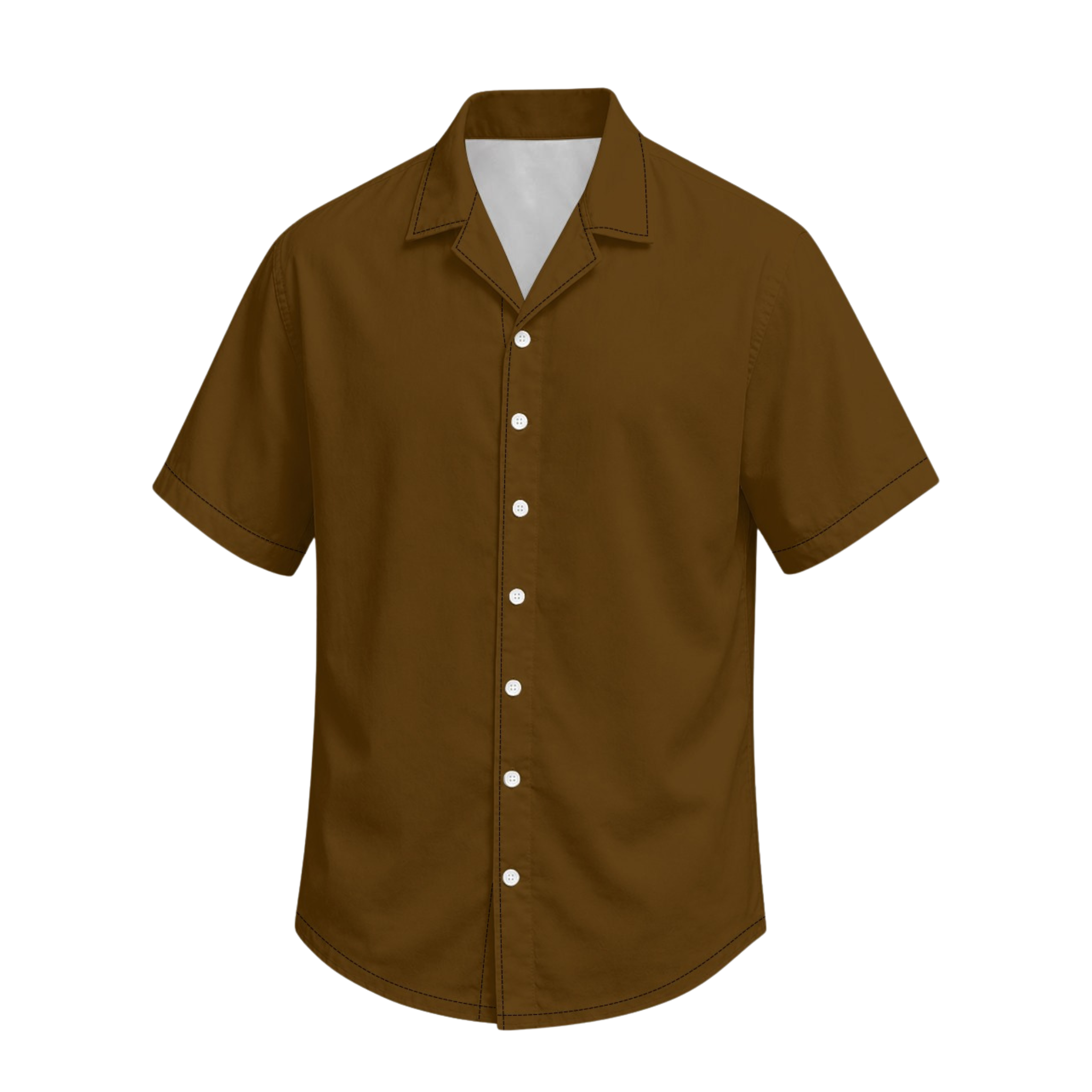 Men and Pet Brown Shirts
