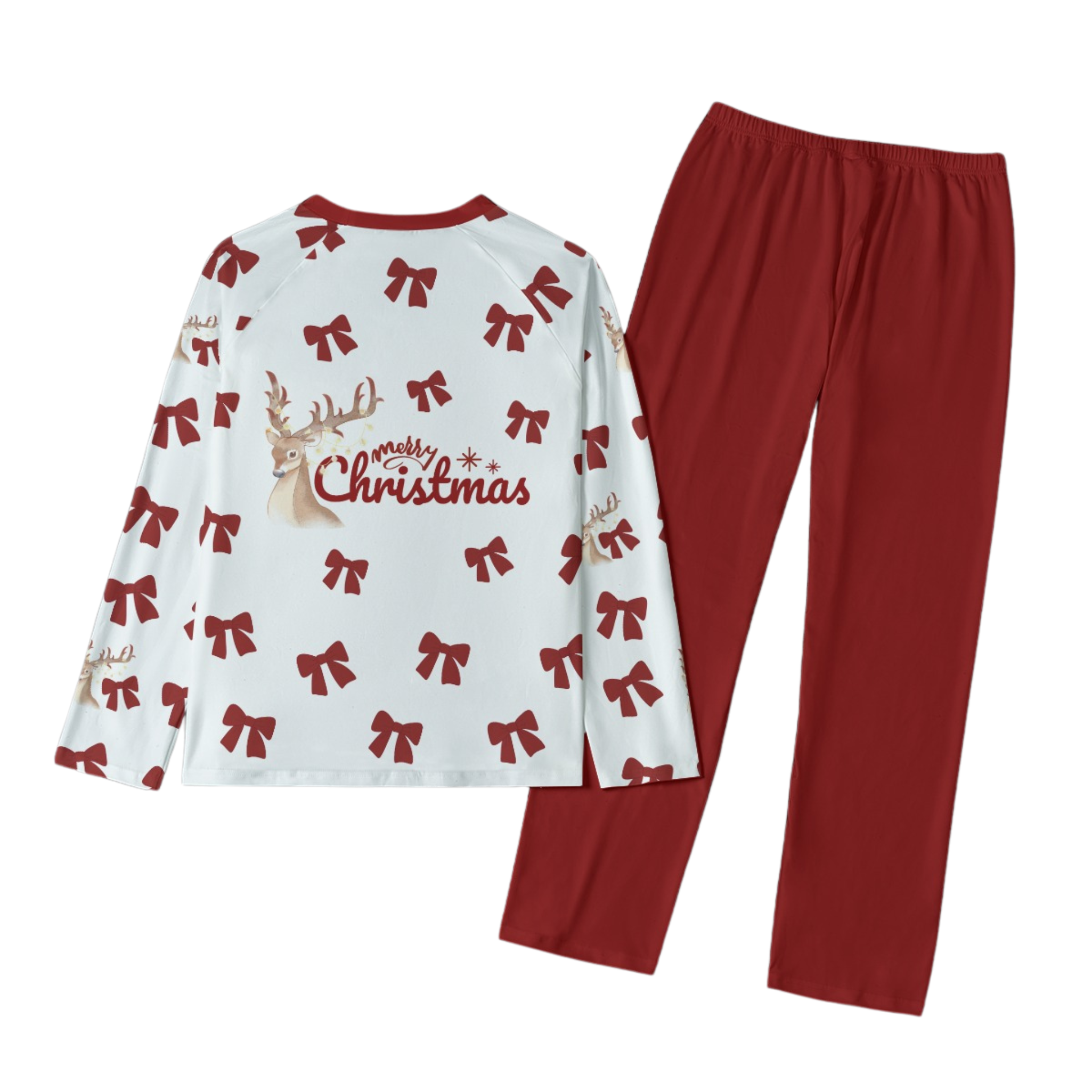 Red Bow Pajama Set