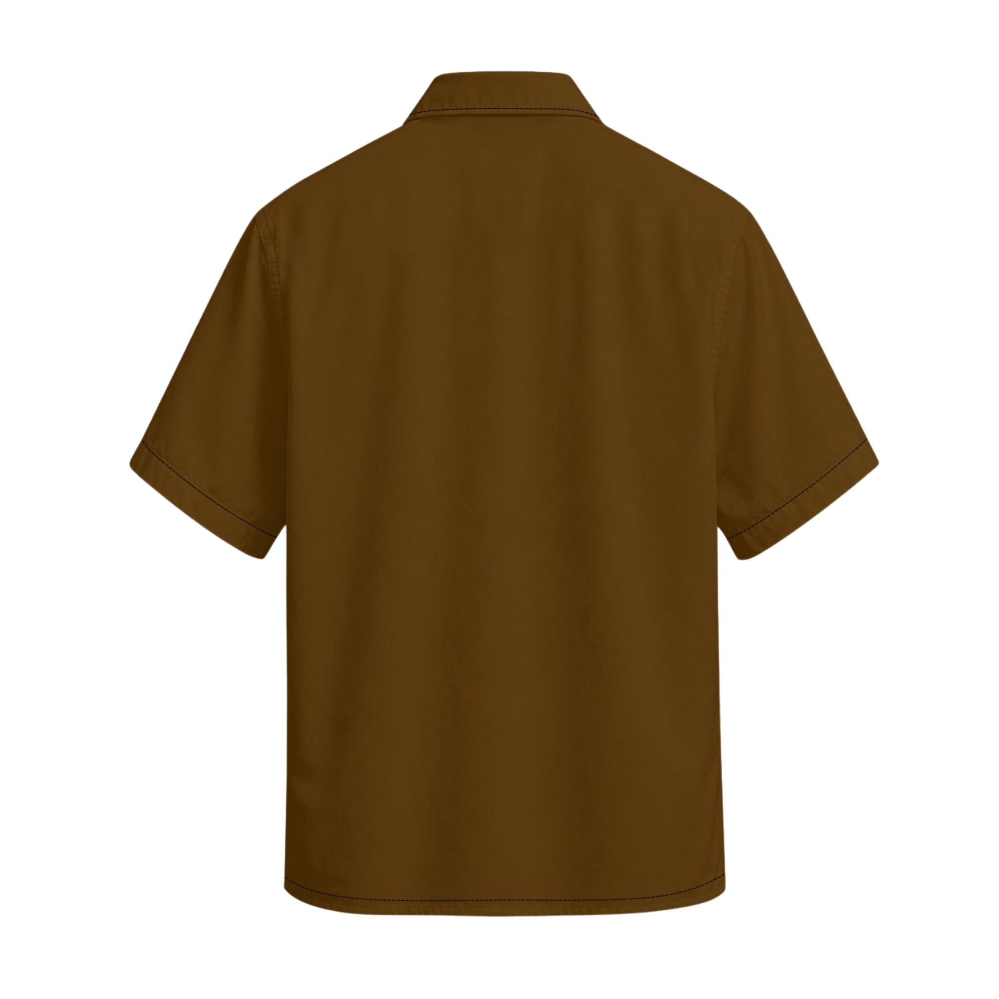 Men and Pet Brown Shirts