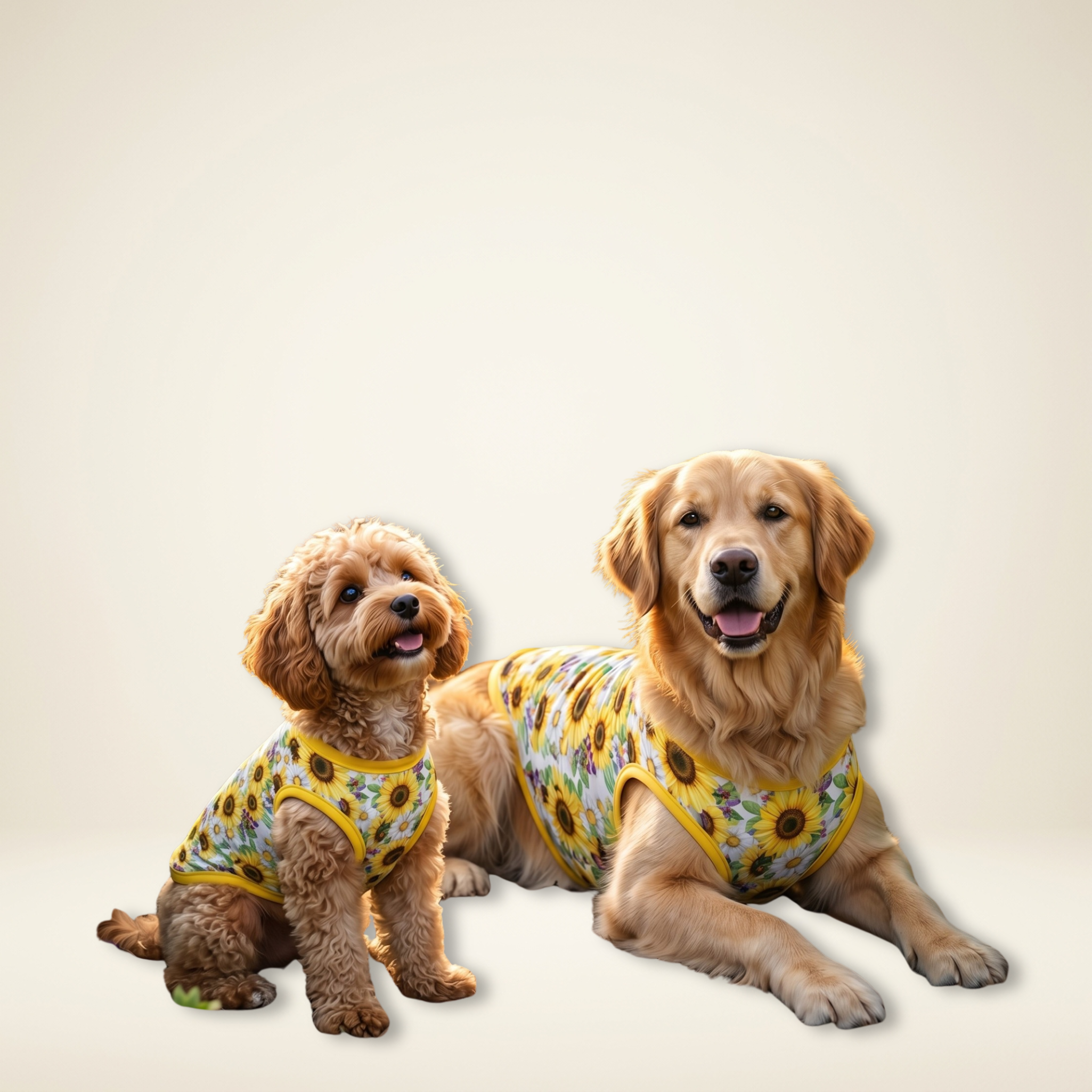 Sunflower Women's & Kid's Dresses with Dog Tank