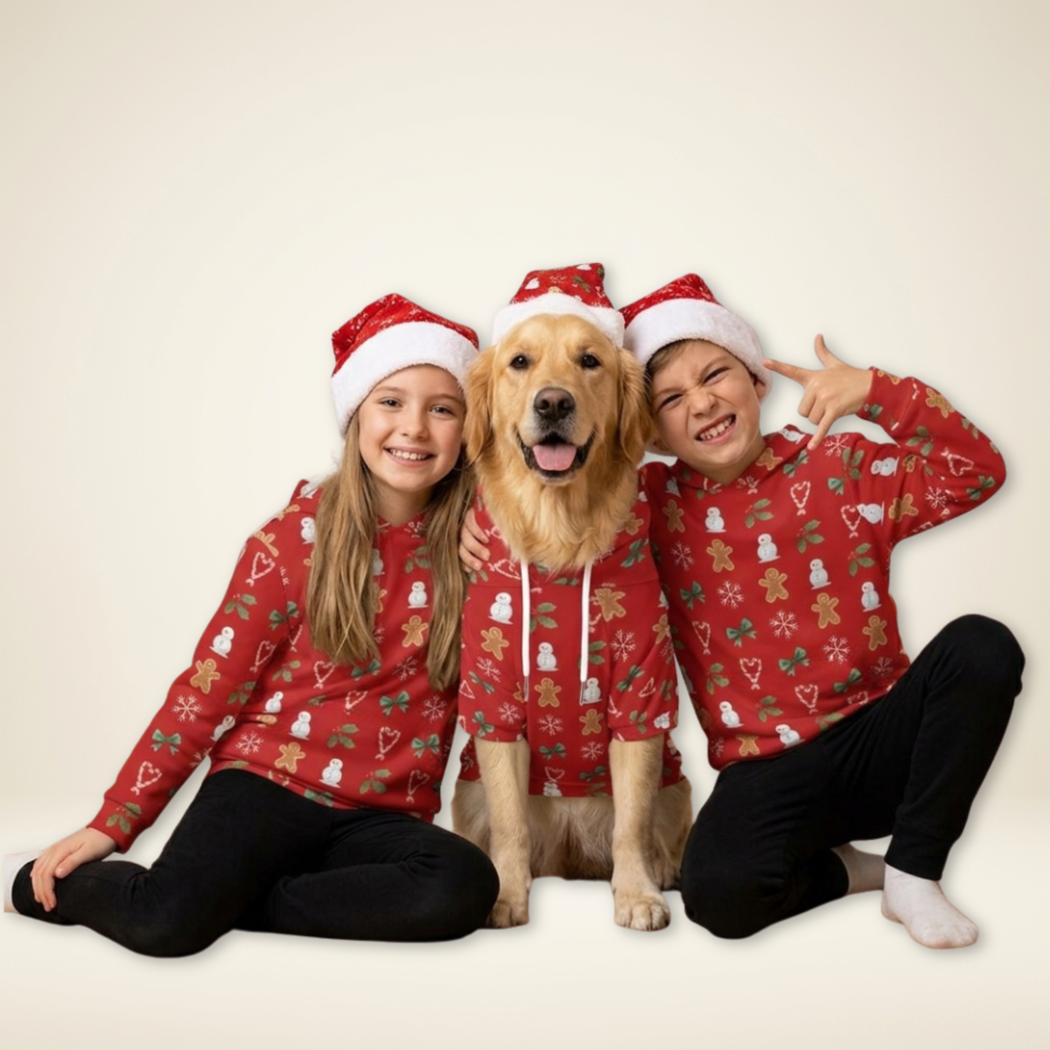 Red Hoodie Set| Kids & Pets