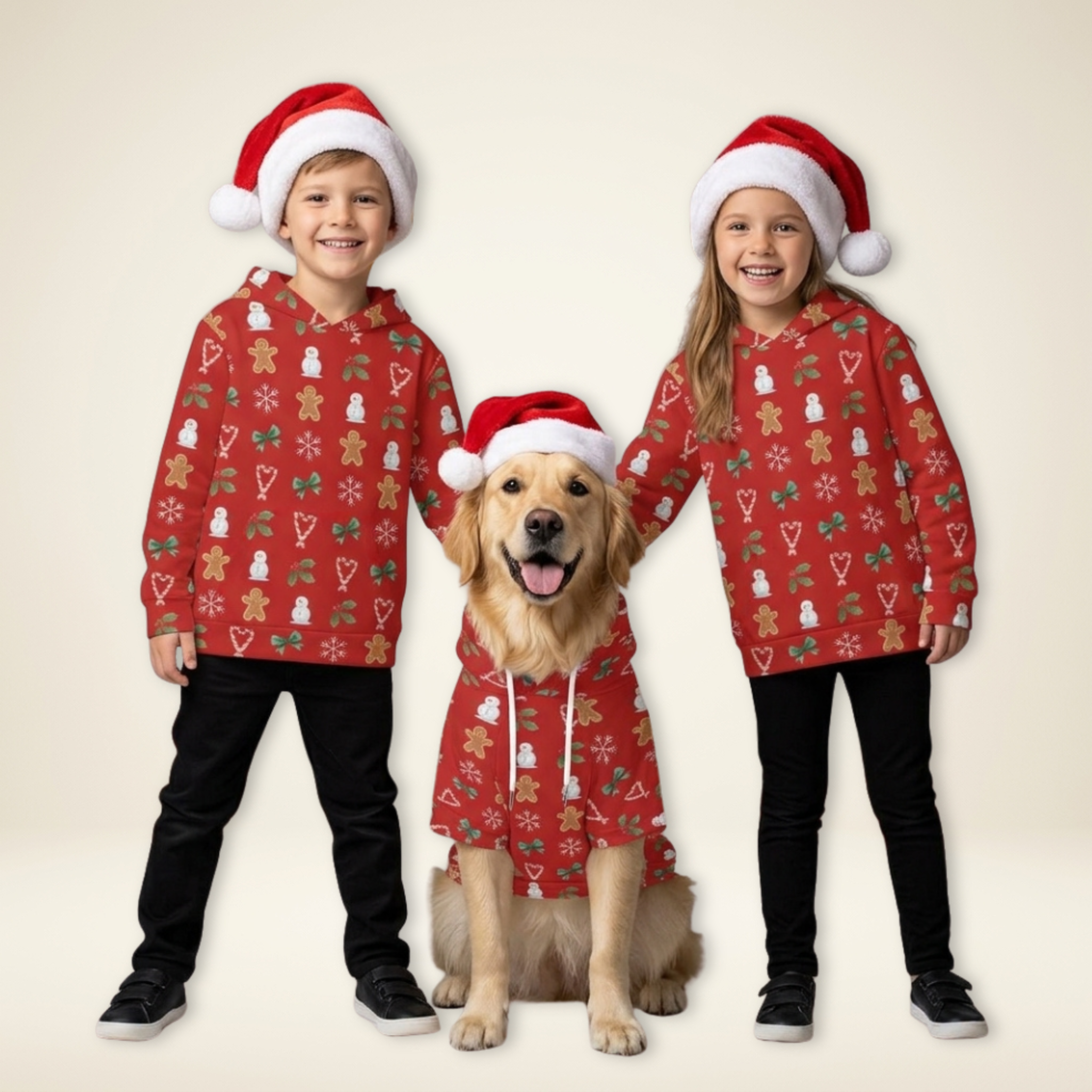 Red Hoodie Set| Kids & Pets