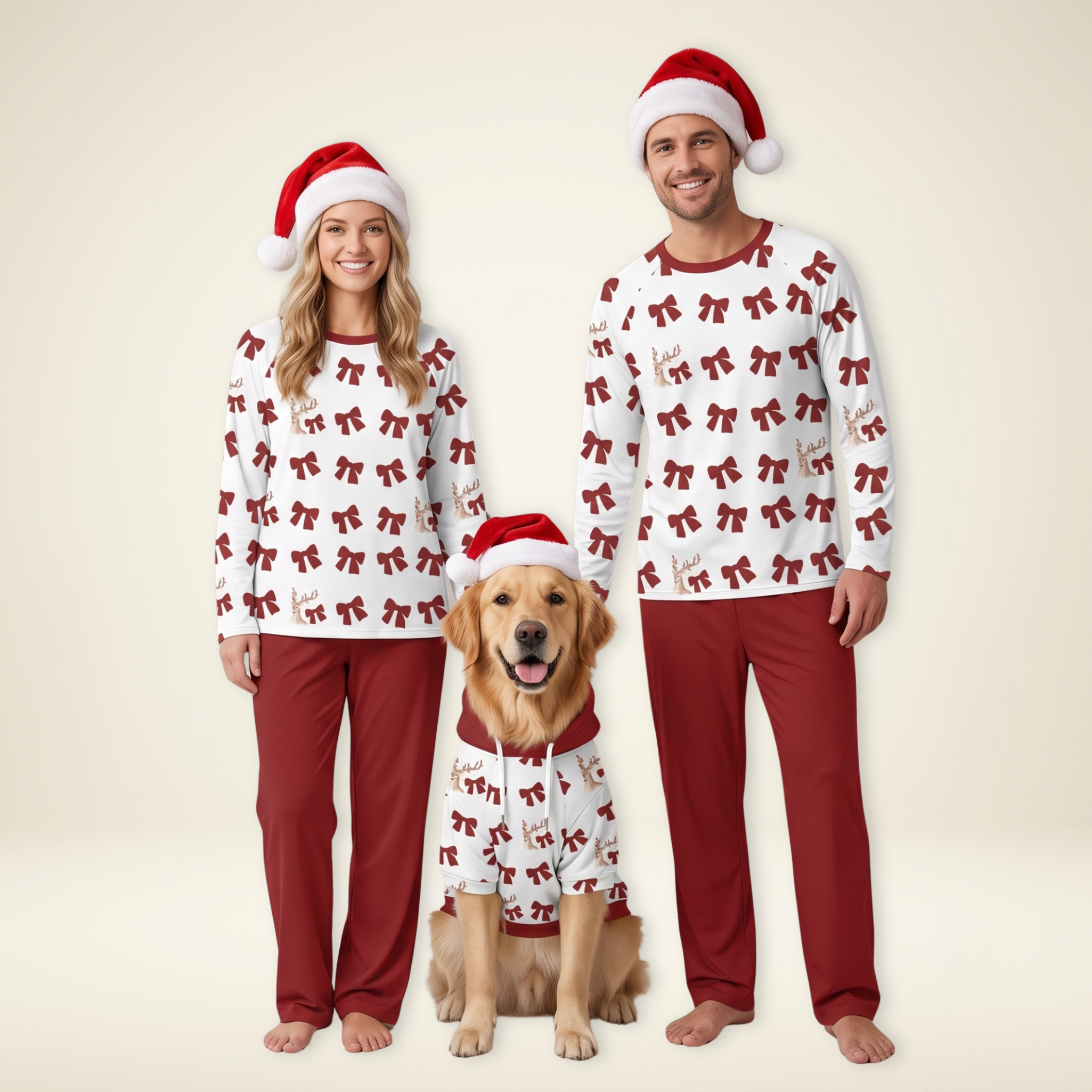Red Bow Pajama Set