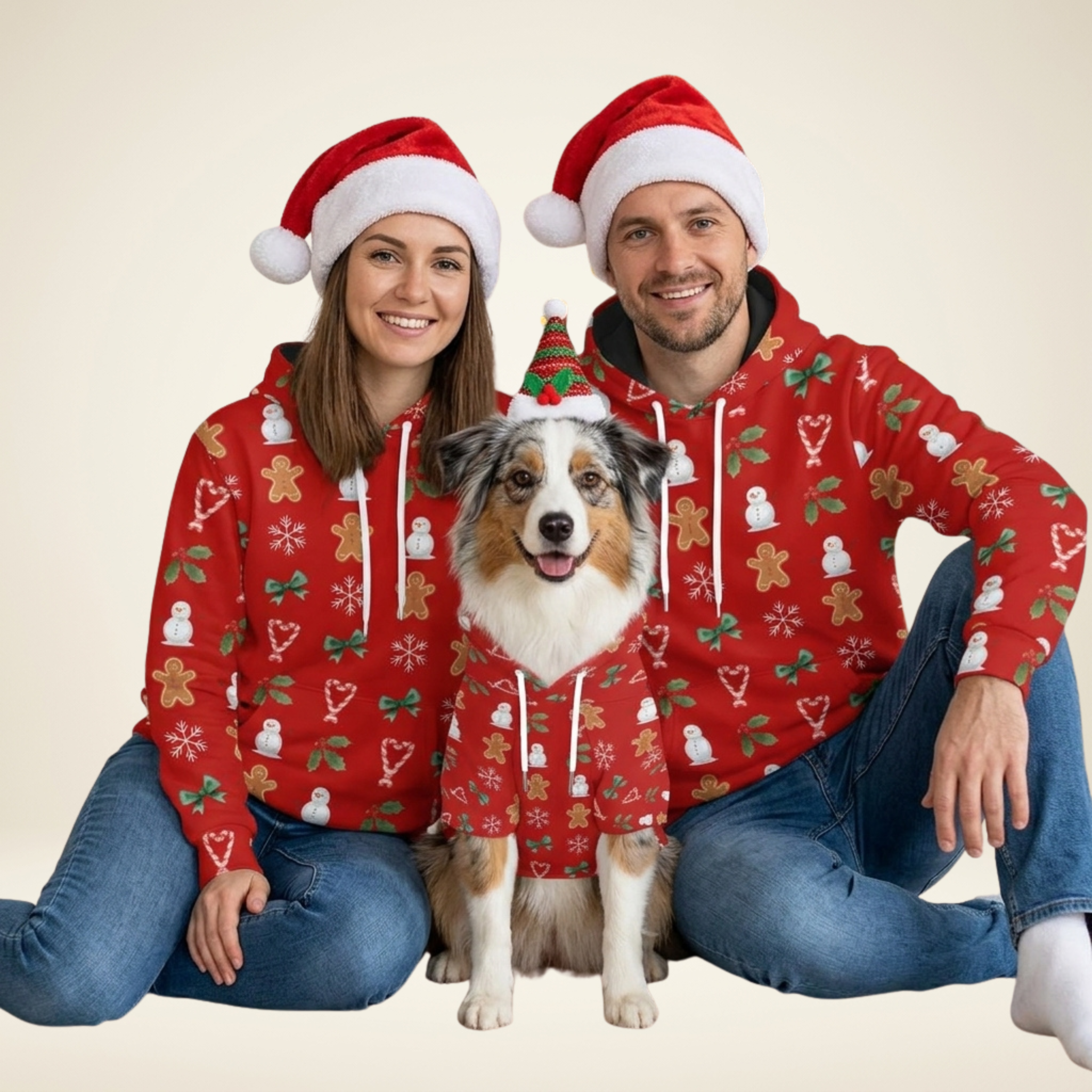 Red Hoodie Set| Adults & Pet