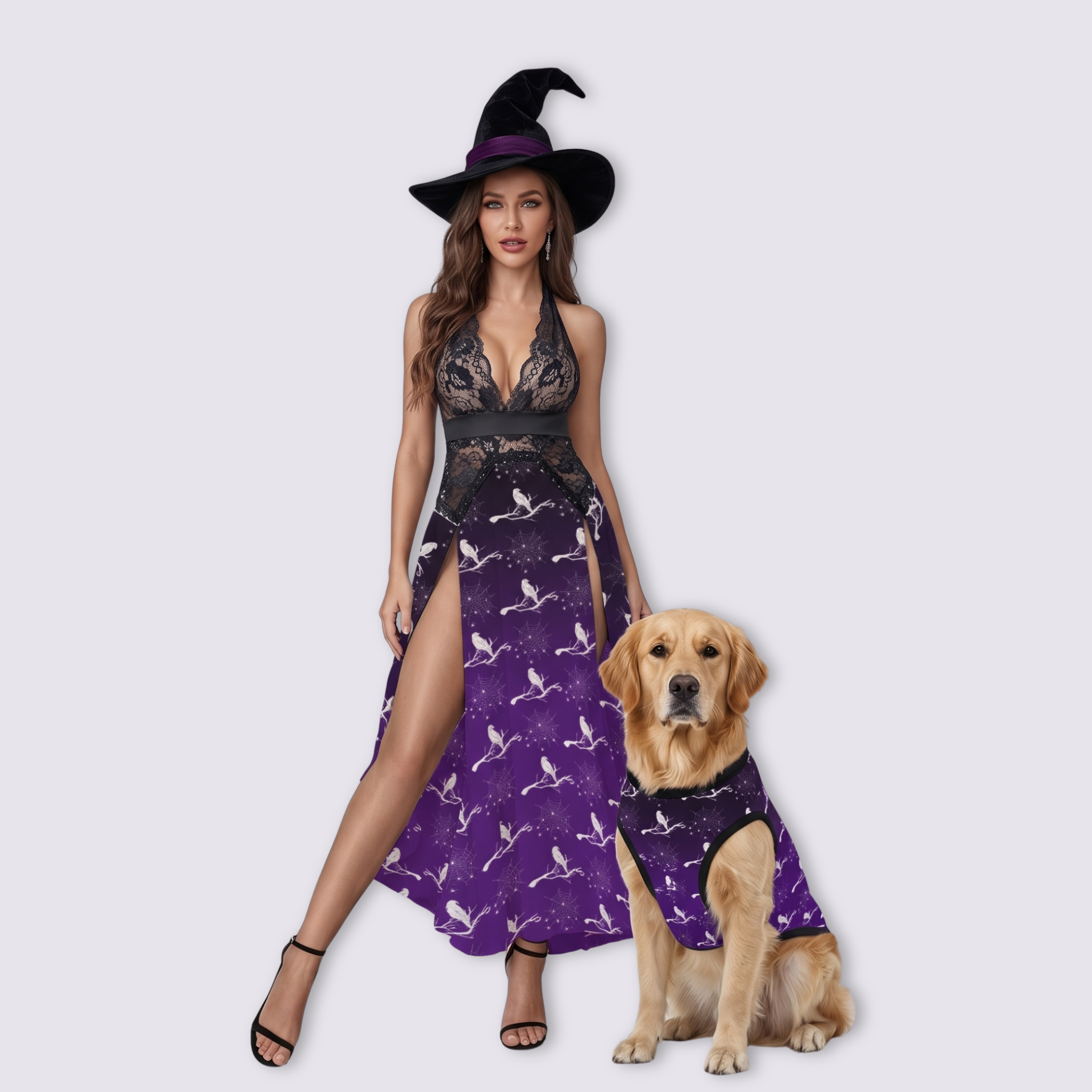 Mesh Lace Dress and Pet Tank