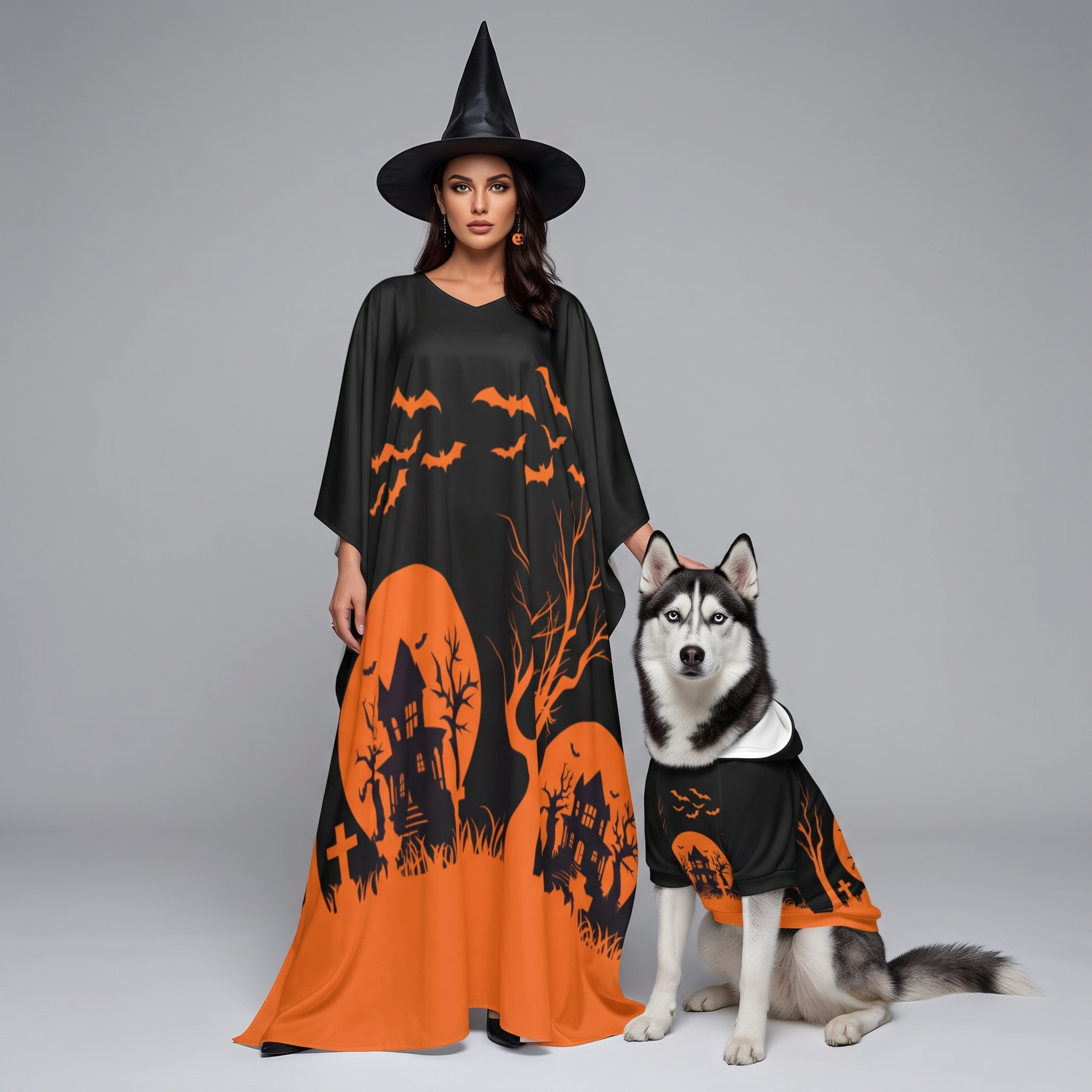 Kaftan Robe and Pet Hoodie