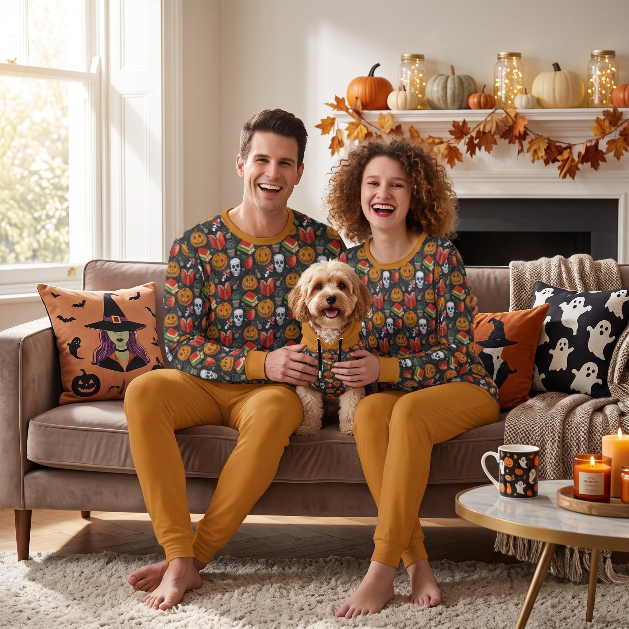 Adult Pajamas and Dog Hoodie