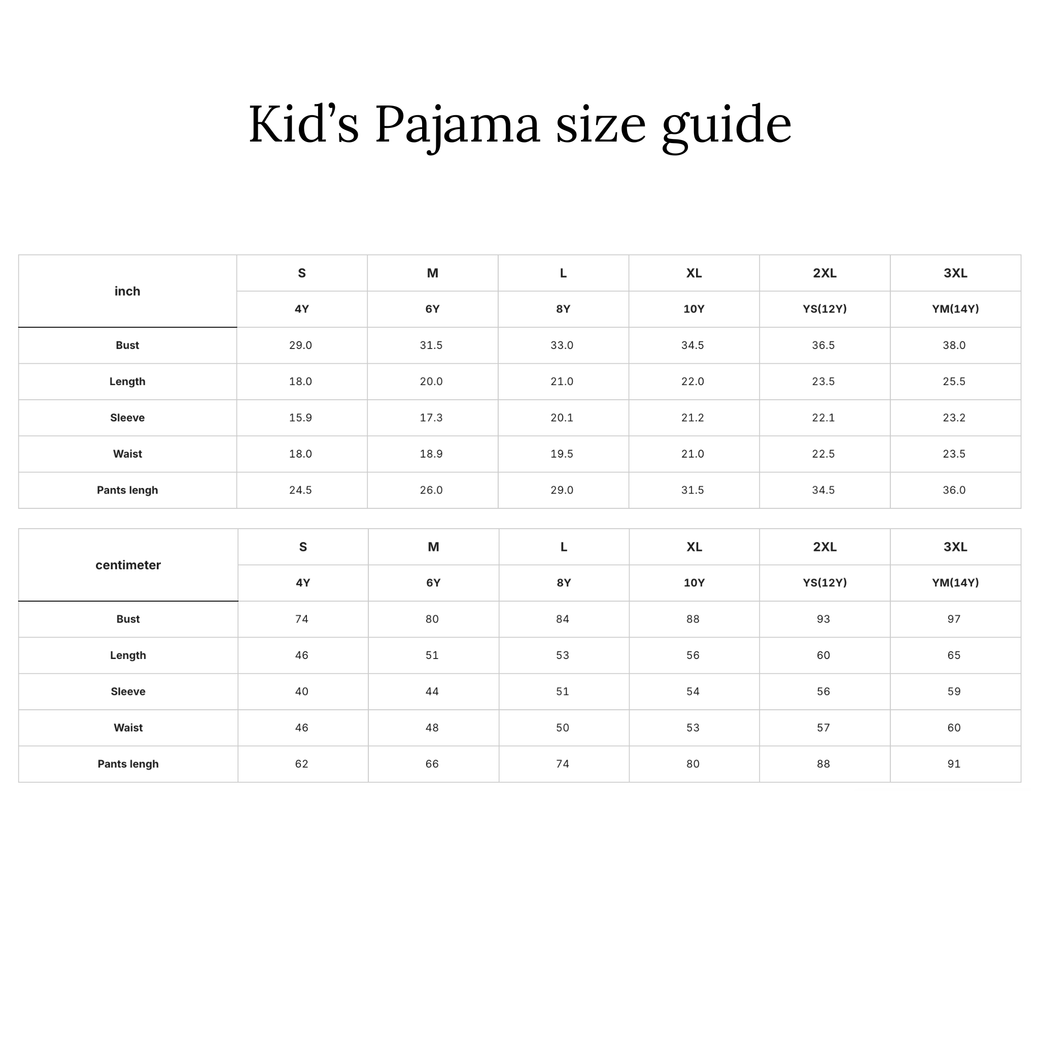 Kid and Pet Pajamas