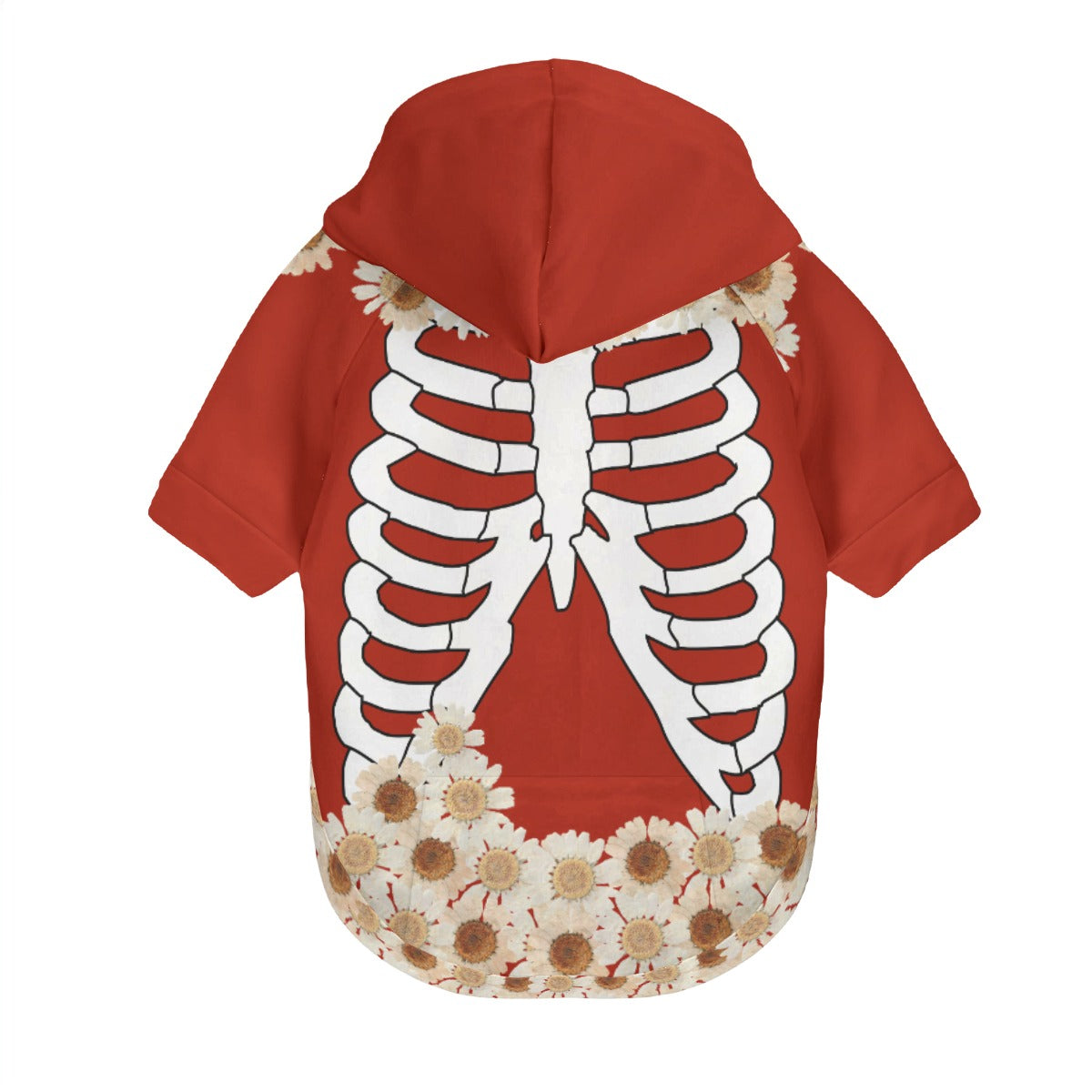 Red Skeleton Dress & Pet Hoodie