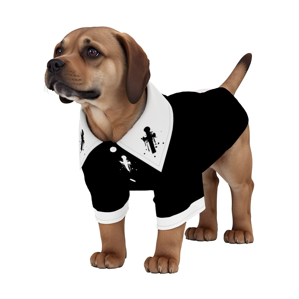 Women's Collar Dress and Pet Shirt