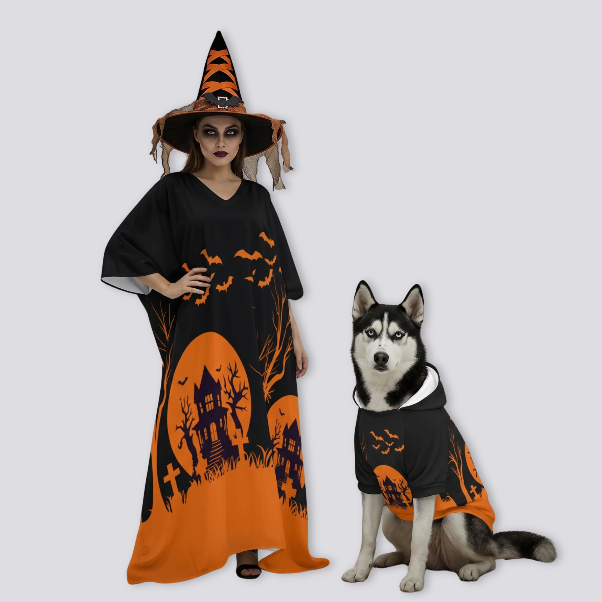 Kaftan Robe and Pet Hoodie