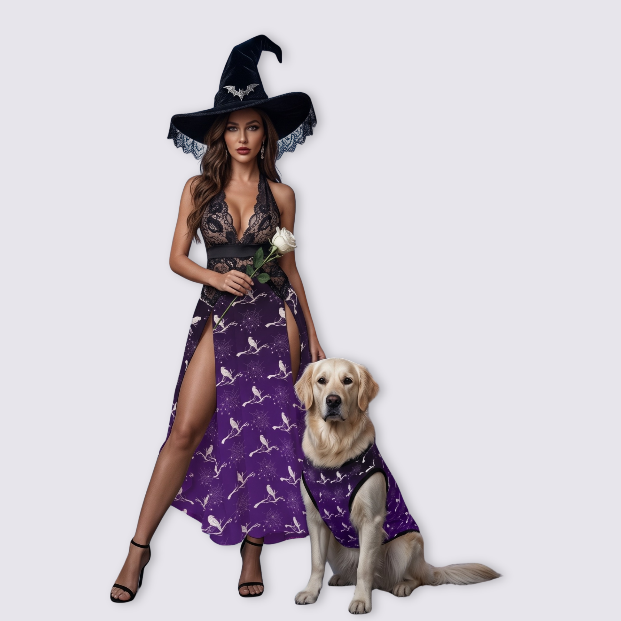 Mesh Lace Dress and Pet Tank