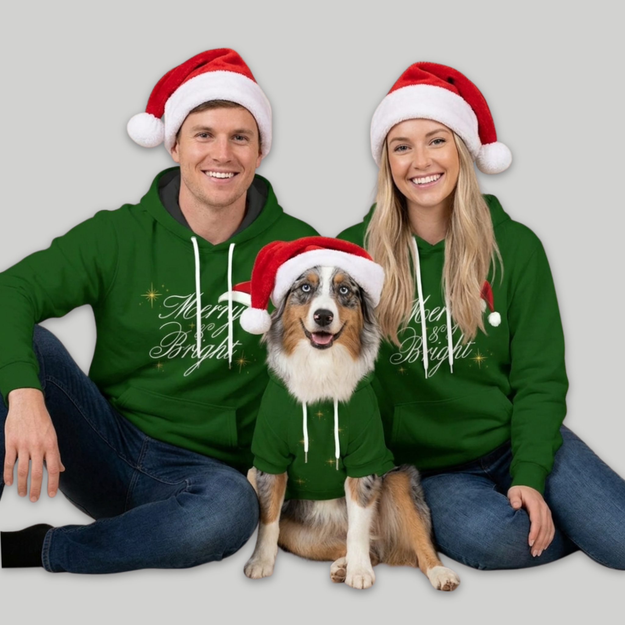 Green Hoodie Set| Adults & Pet
