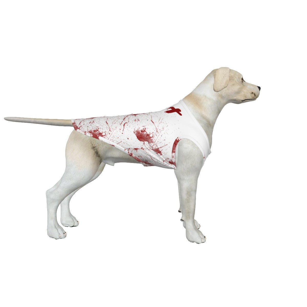 Bloody handprint Dress, Pet Bandana and Tank