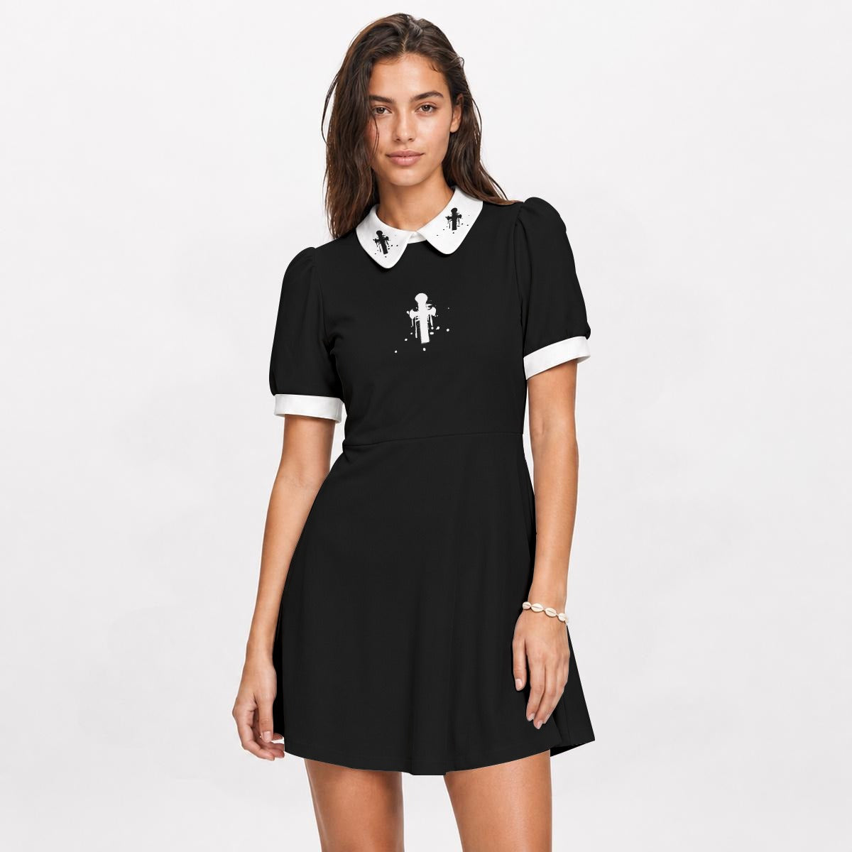 Women's Collar Dress and Pet Shirt