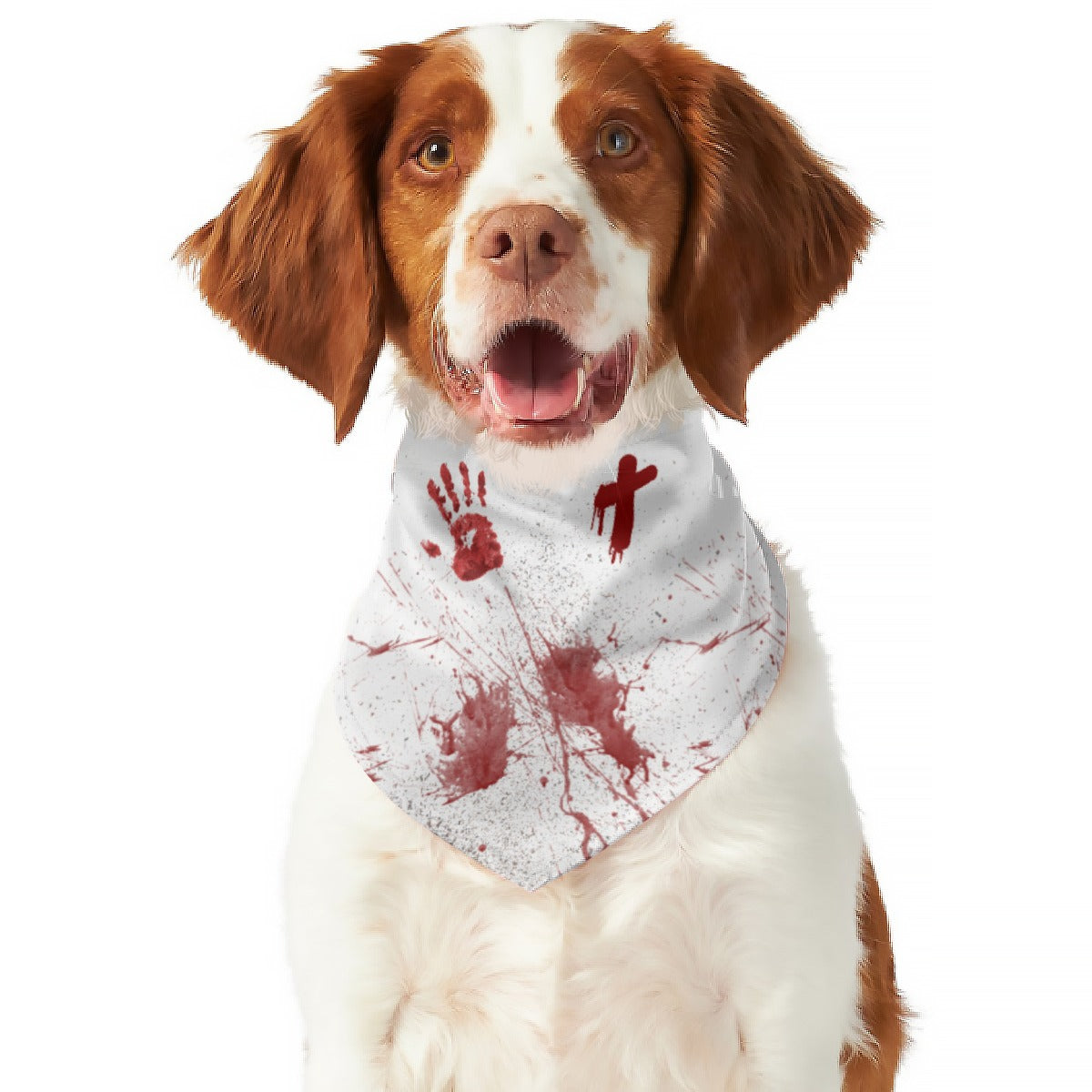 Bloody handprint Dress, Pet Bandana and Tank