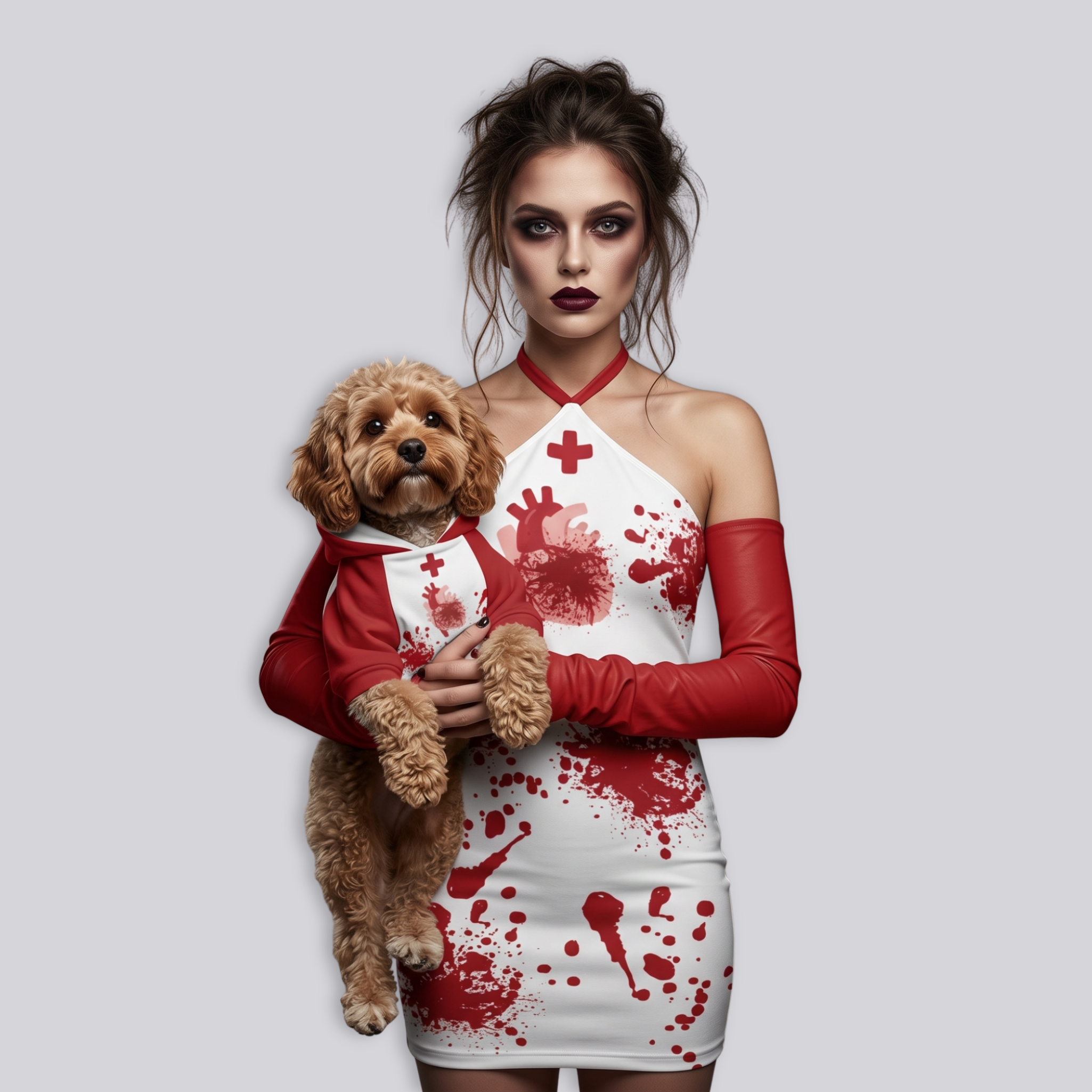 Spooky Nurse Women's & Pet Set