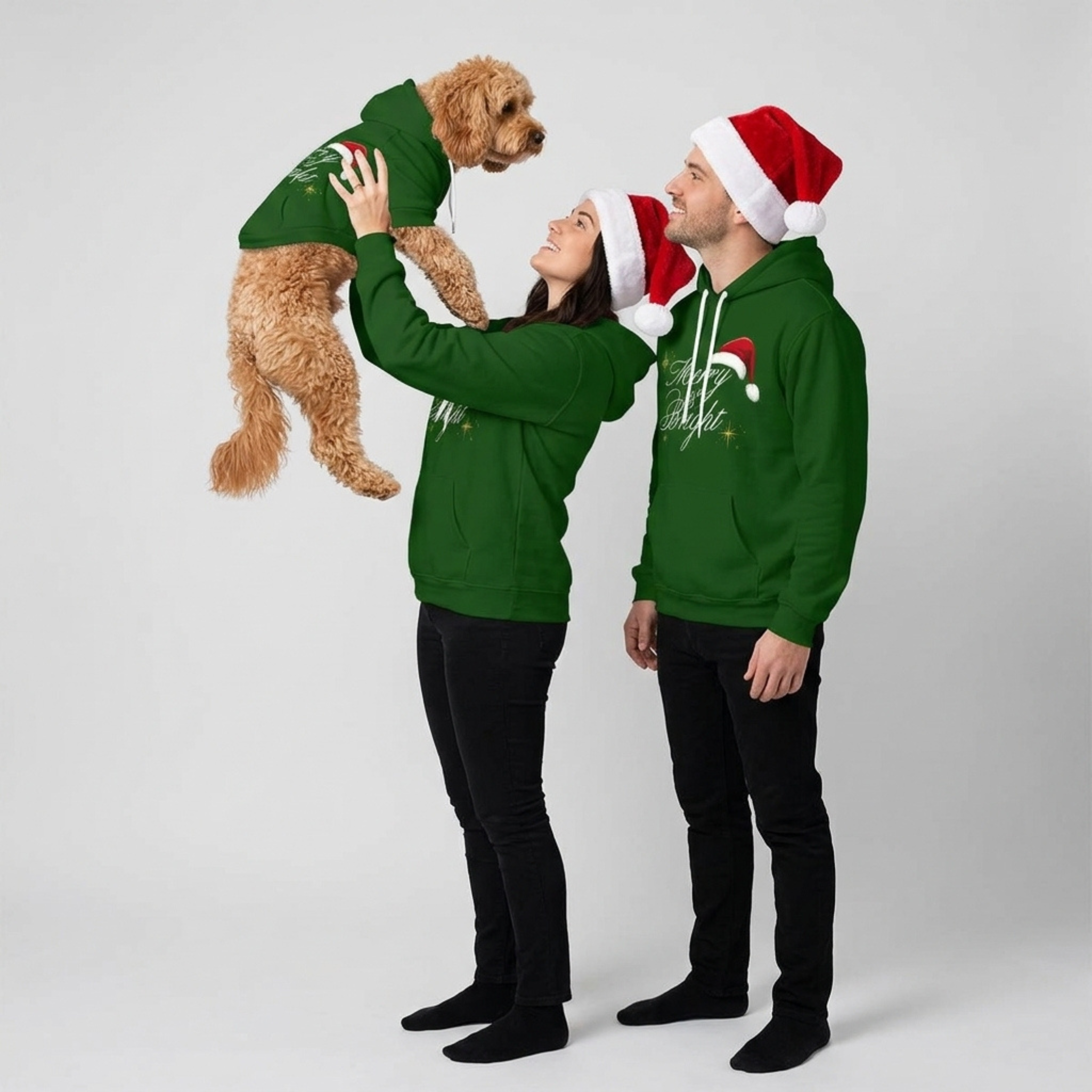 Green Hoodie Set| Adults & Pet