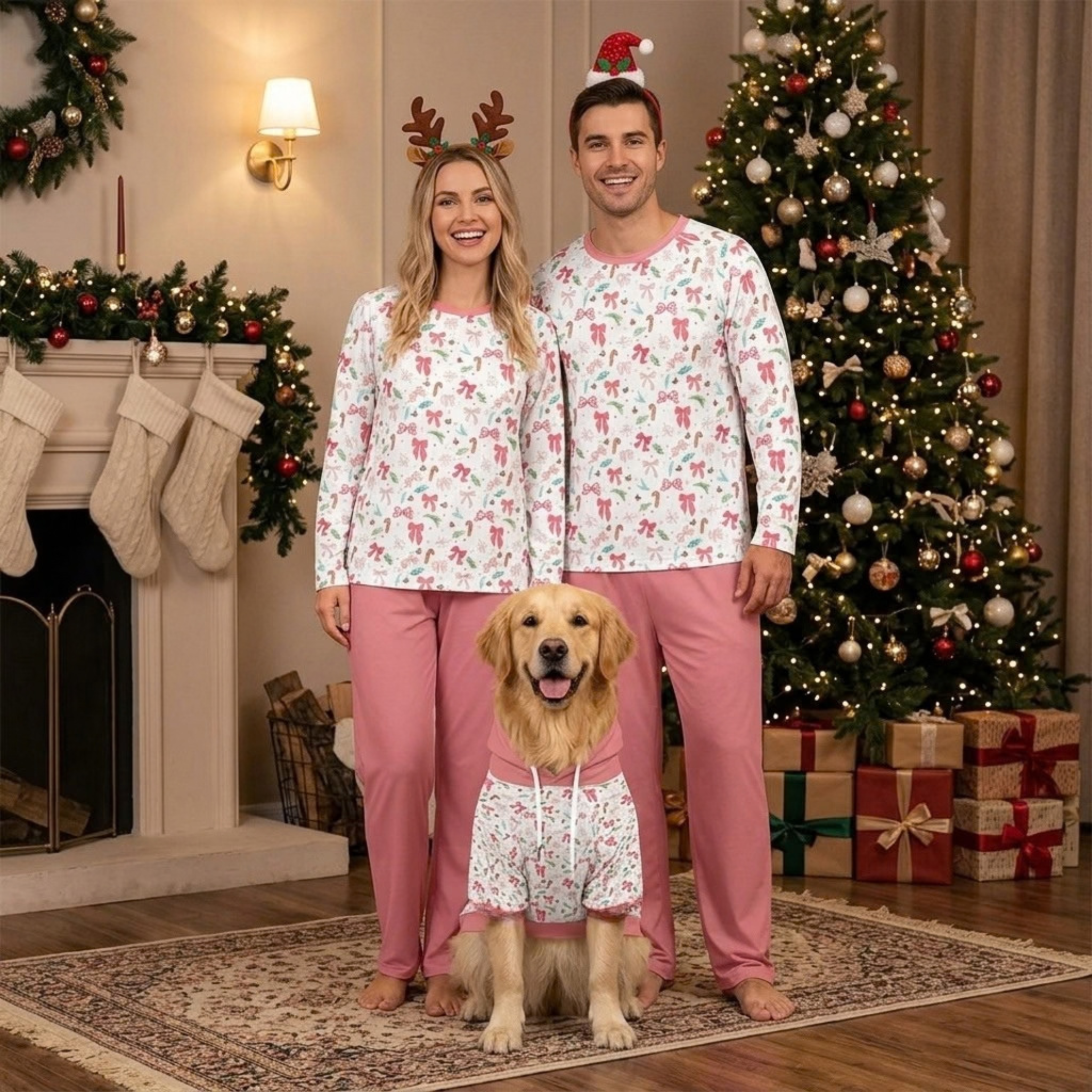 Pink Bow Pajama Set