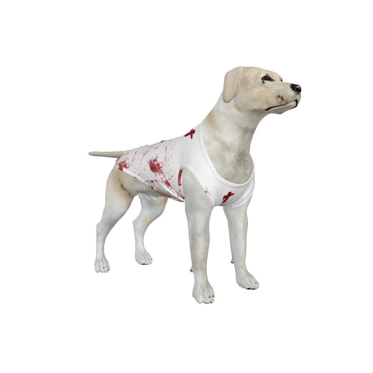 Bloody handprint Dress, Pet Bandana and Tank