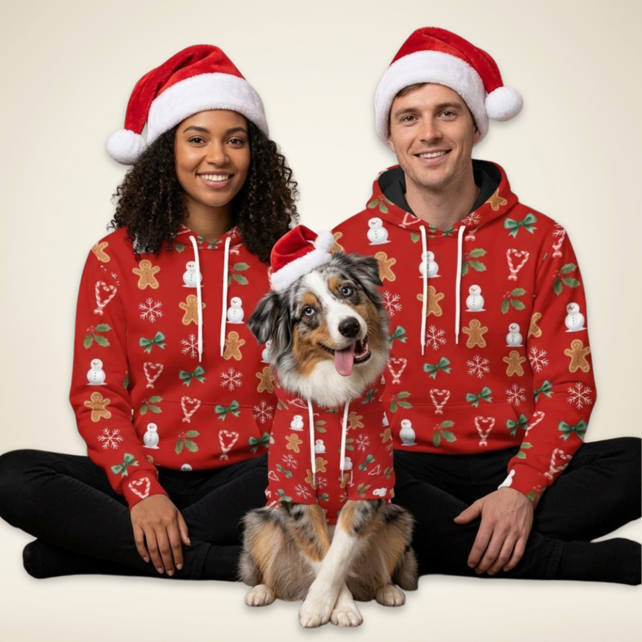 Red Hoodie Set| Adults & Pet