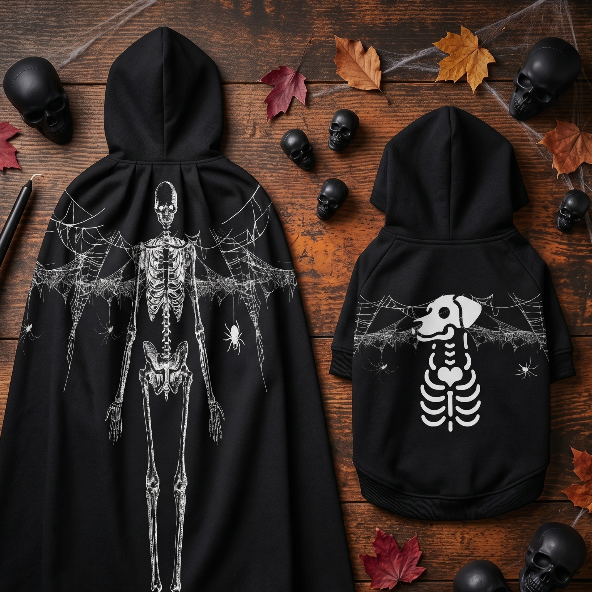 Skeleton Pet Hoodie and Cloak