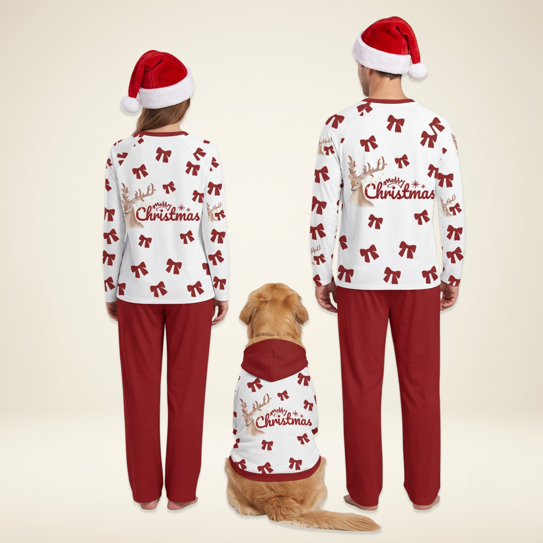 Red Bow Pajama Set