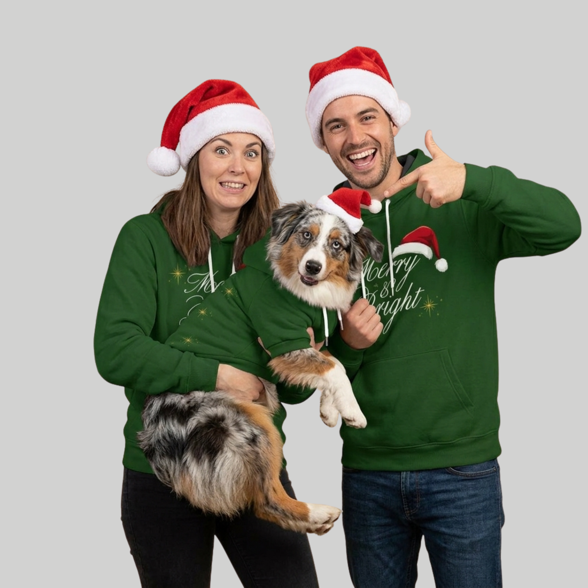 Green Hoodie Set| Adults & Pet
