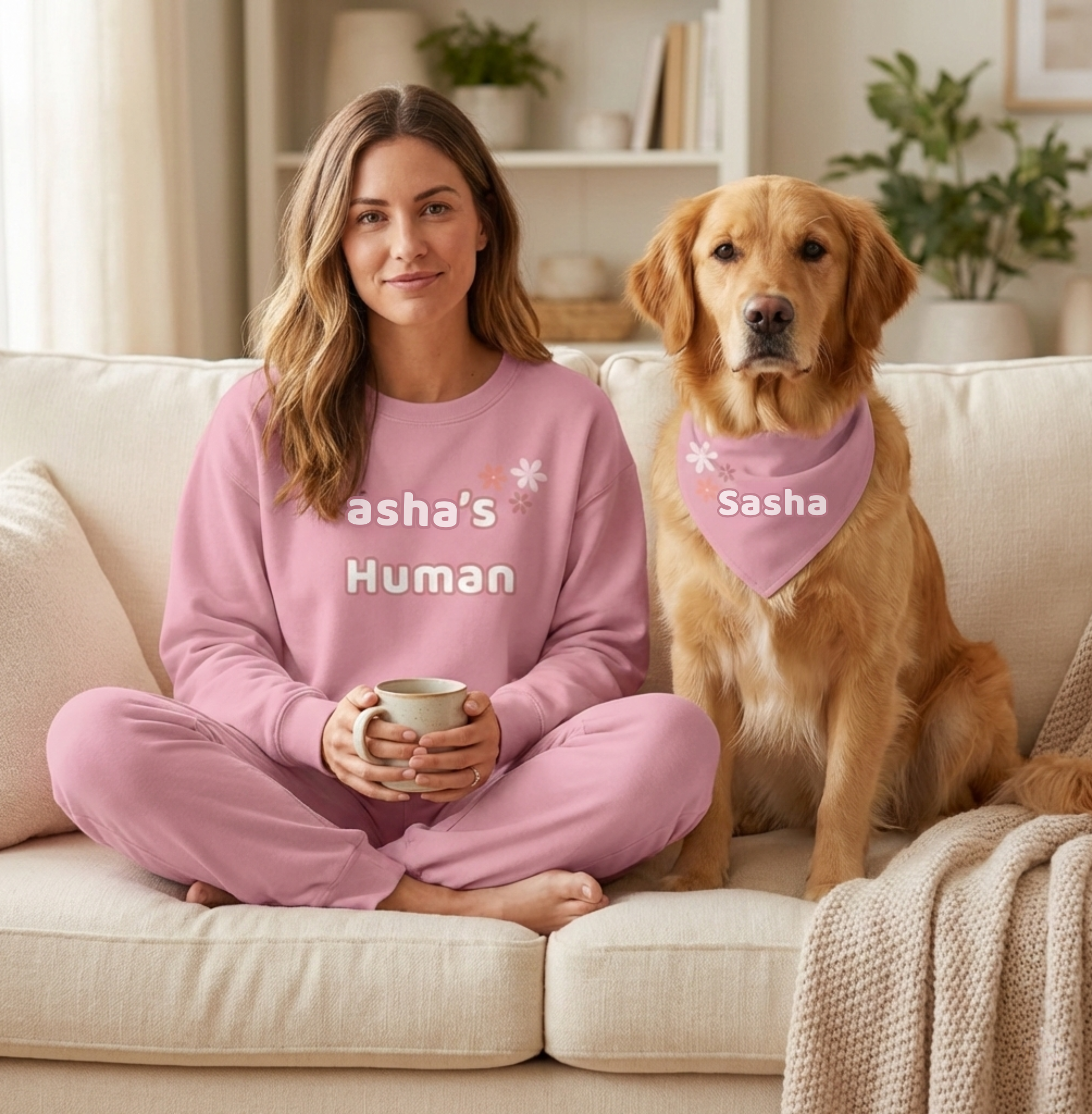 Custom Pet Bandana & Lounge Set