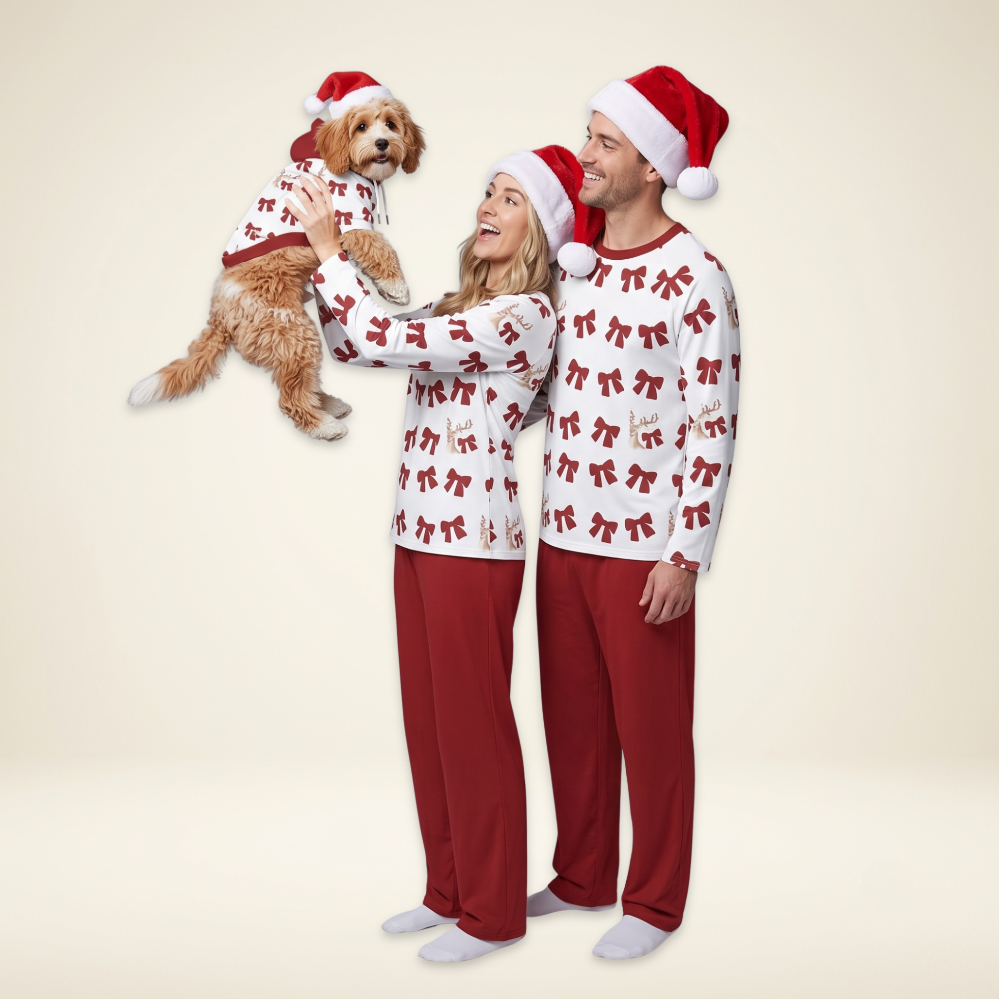 Red Bow Pajama Set