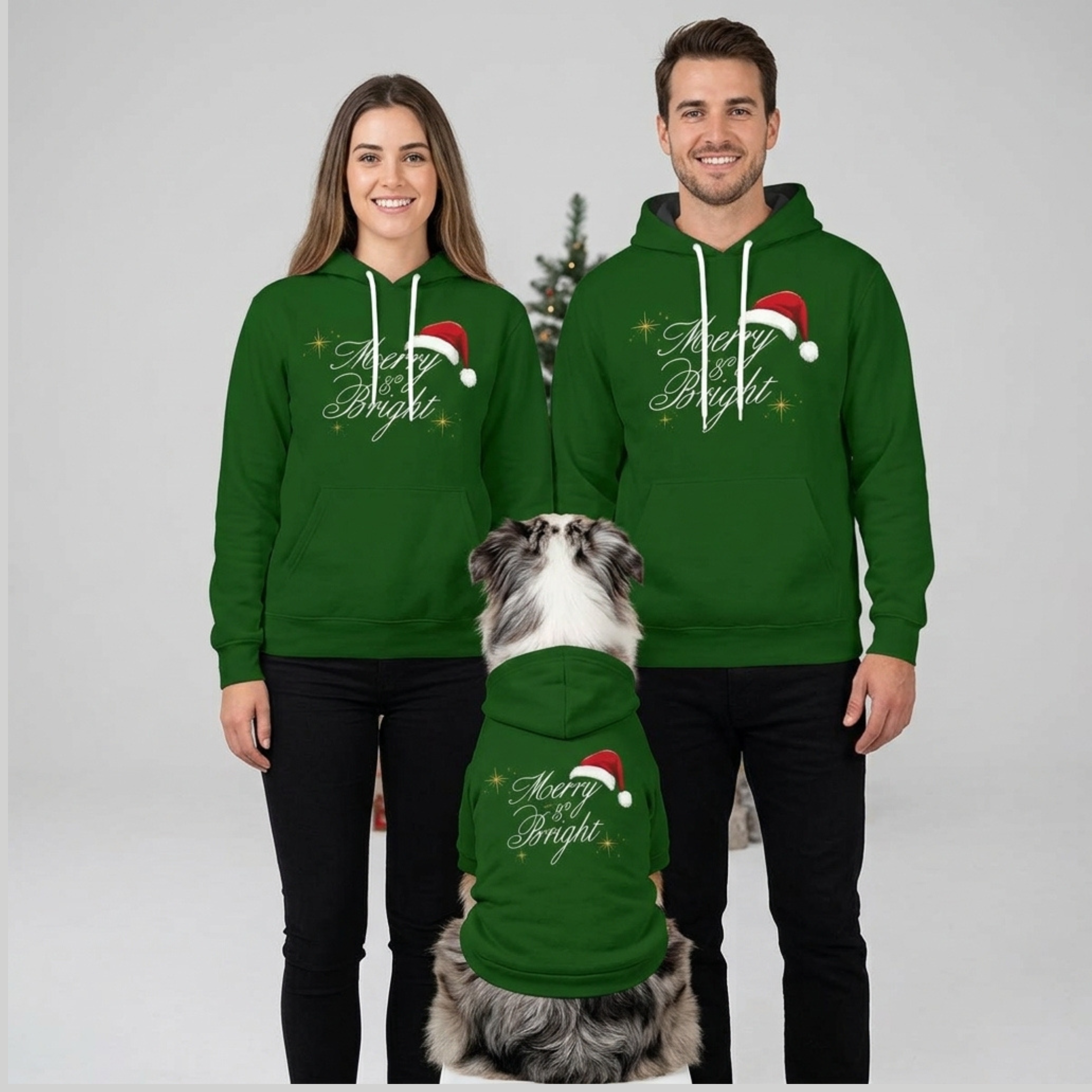Green Hoodie Set| Adults & Pet