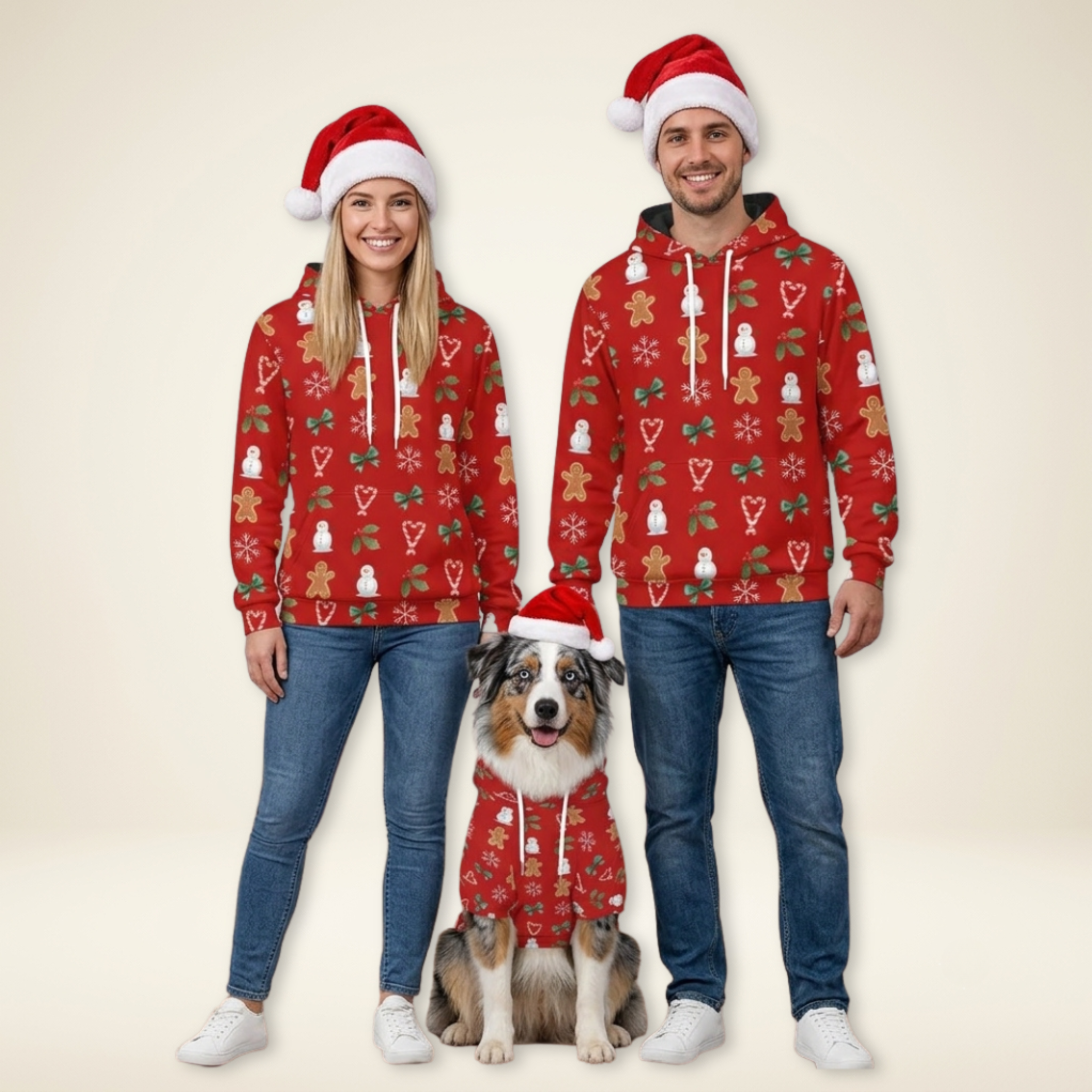 Red Hoodie Set| Adults & Pet