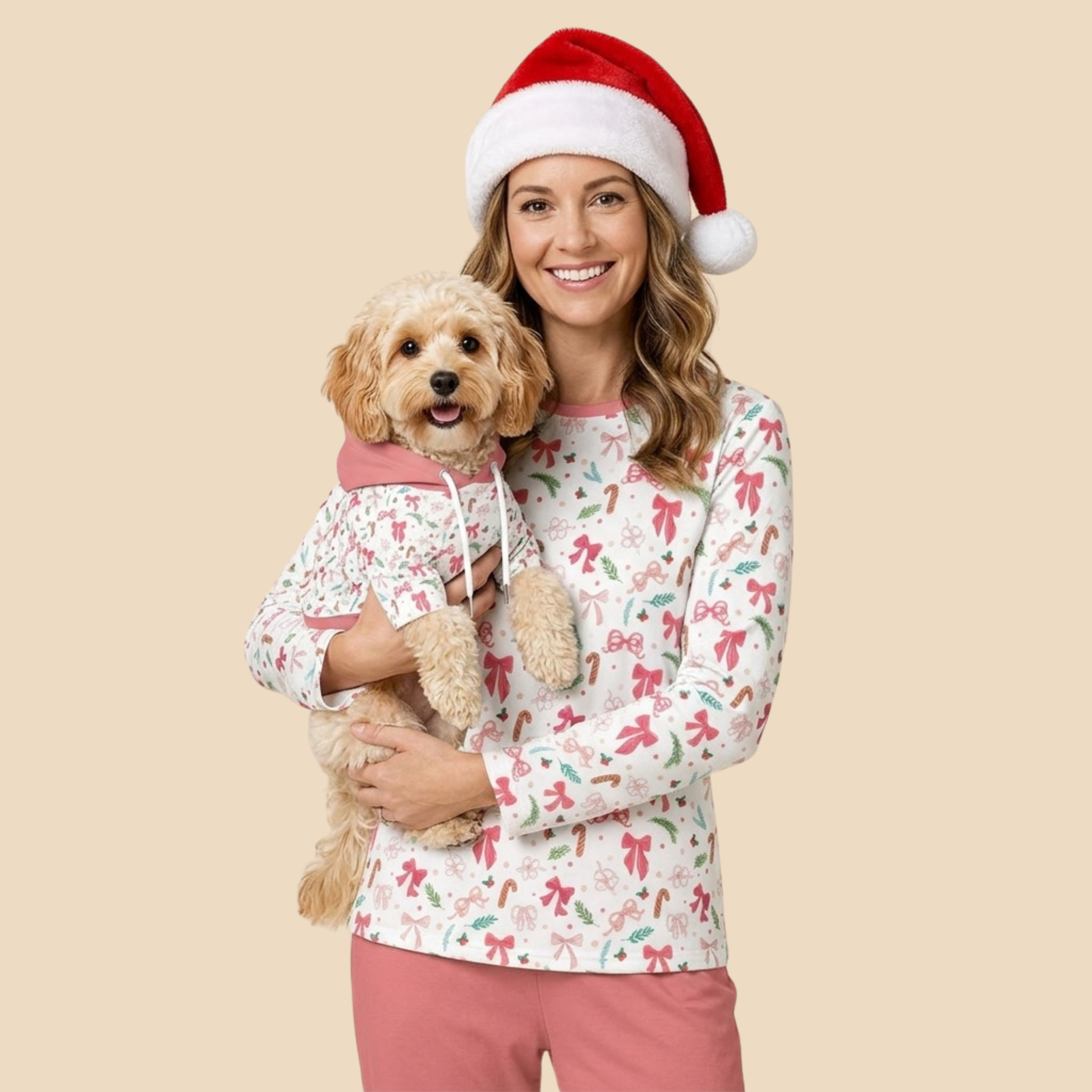 Pink Bow Pajama Set