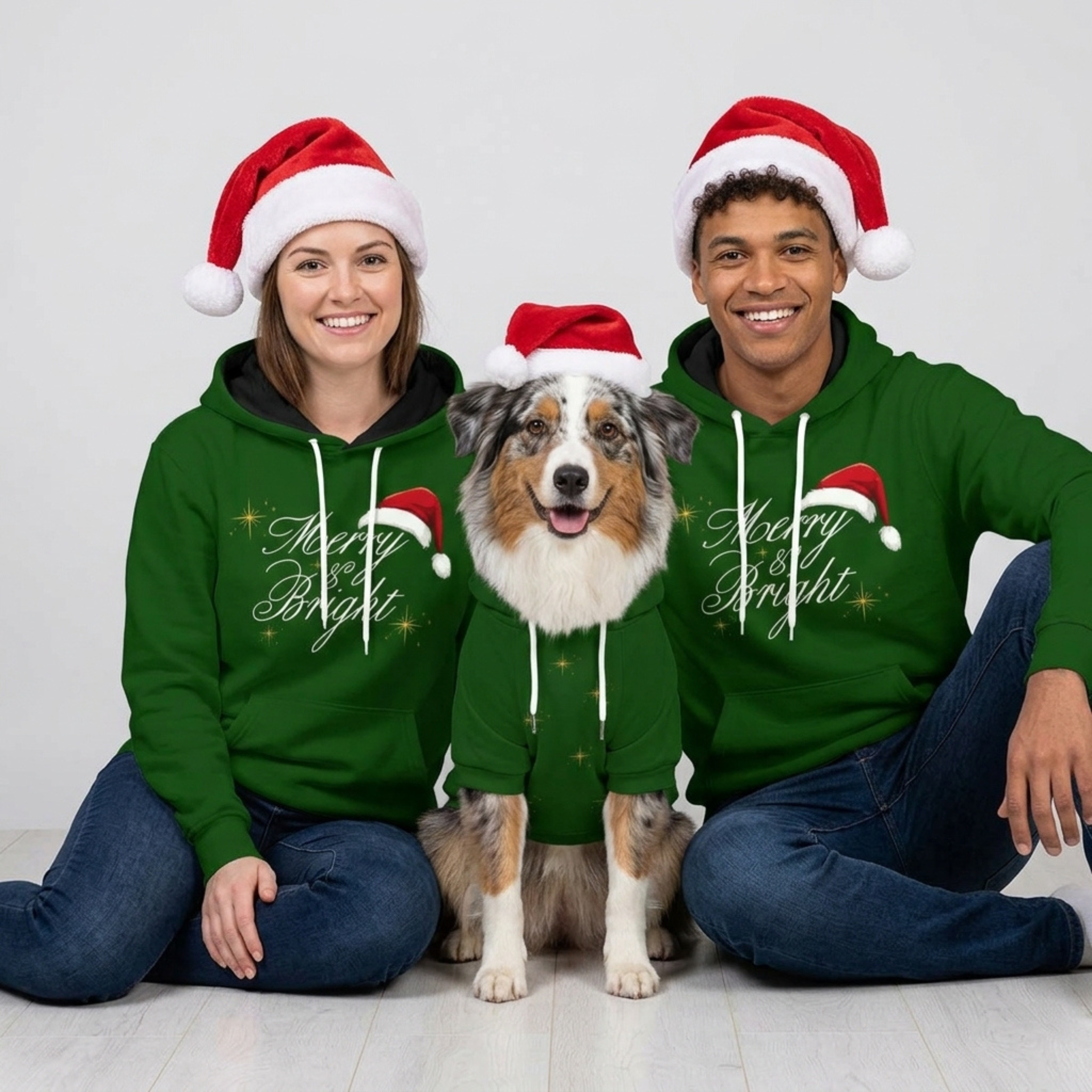 Green Hoodie Set| Adults & Pet