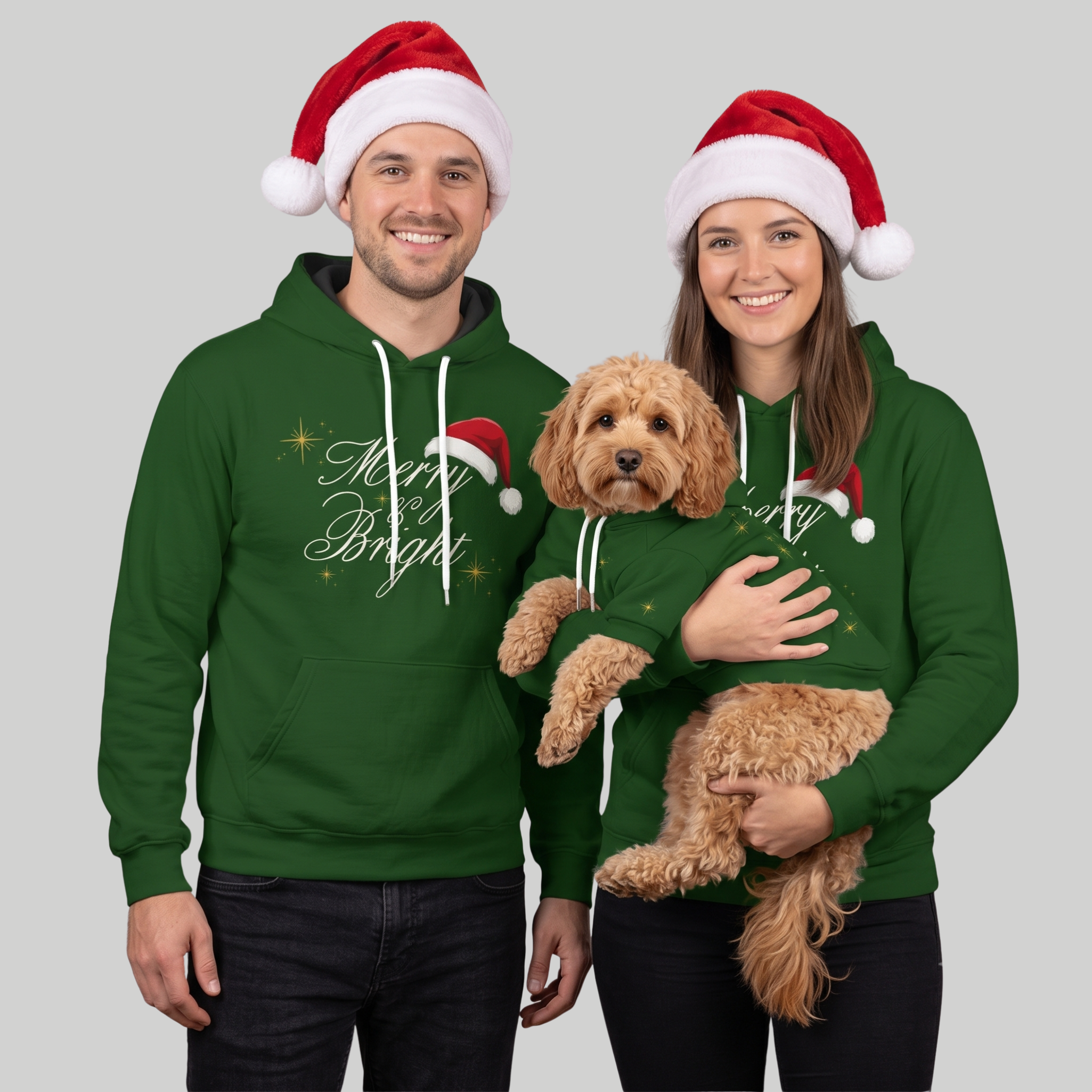 Green Hoodie Set| Adults & Pet