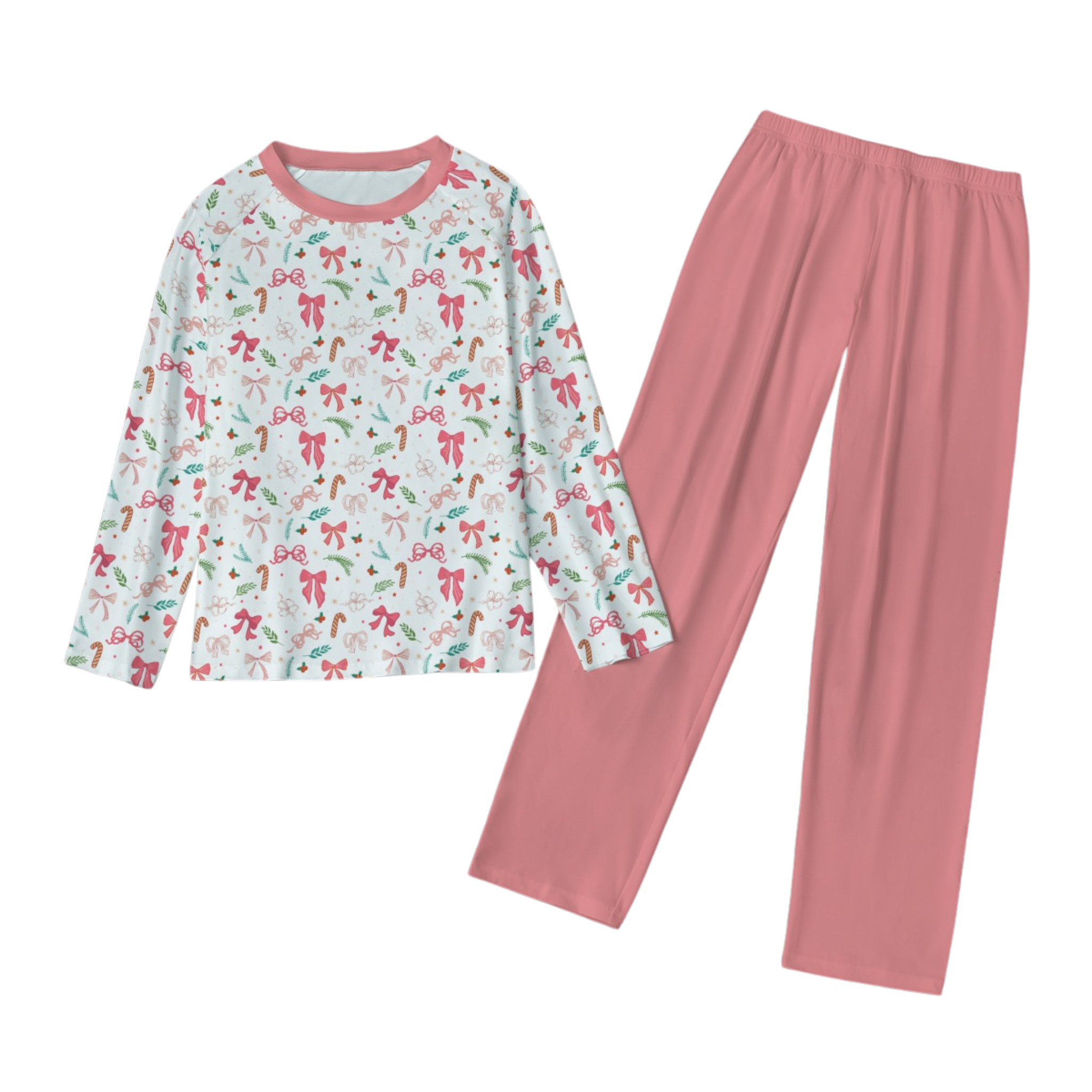 Pink Bow Pajama Set