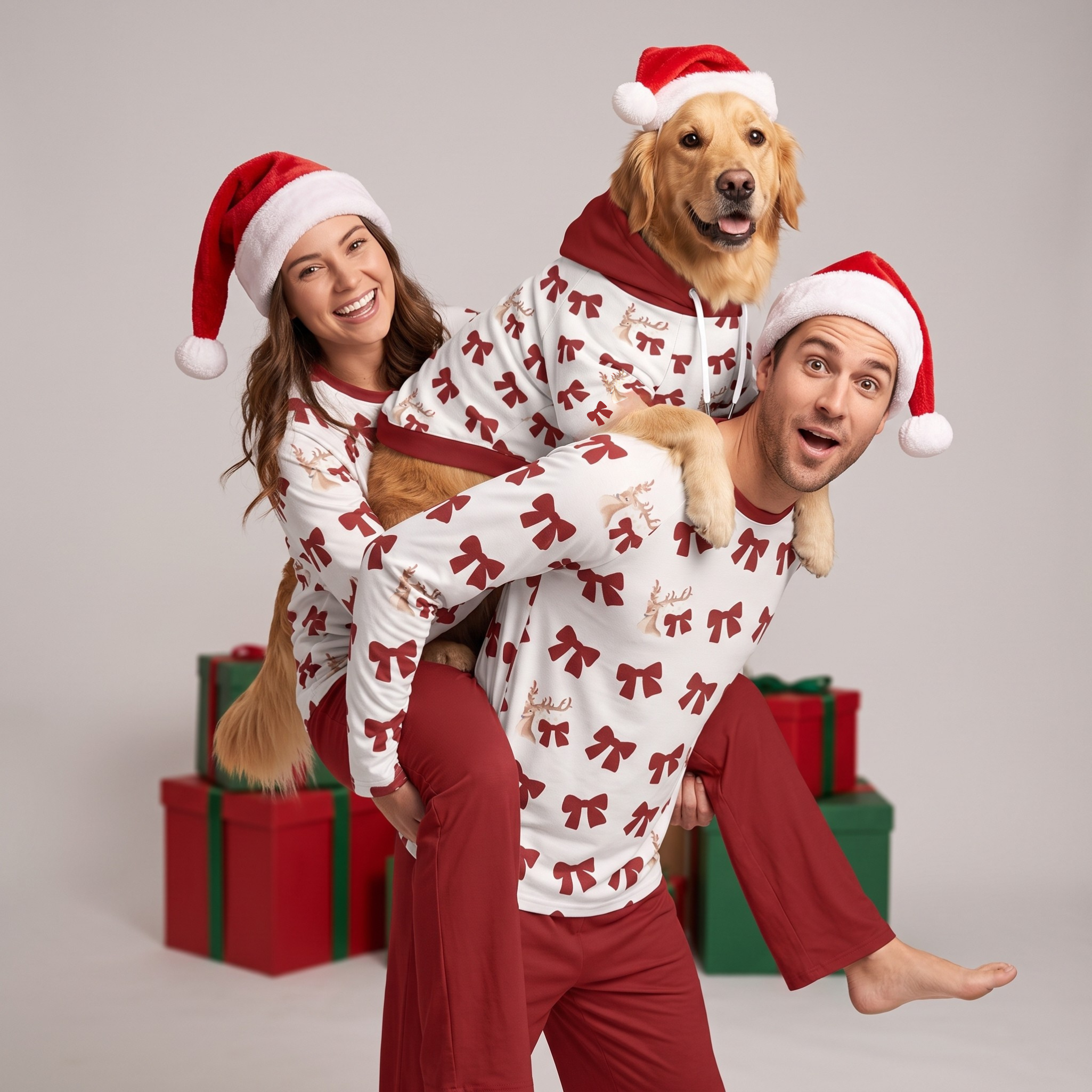 Red Bow Pajama Set