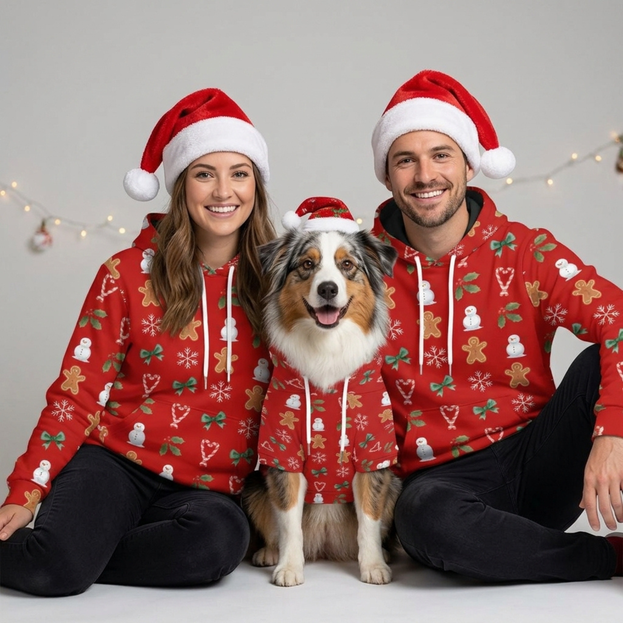 Red Hoodie Set| Adults & Pet