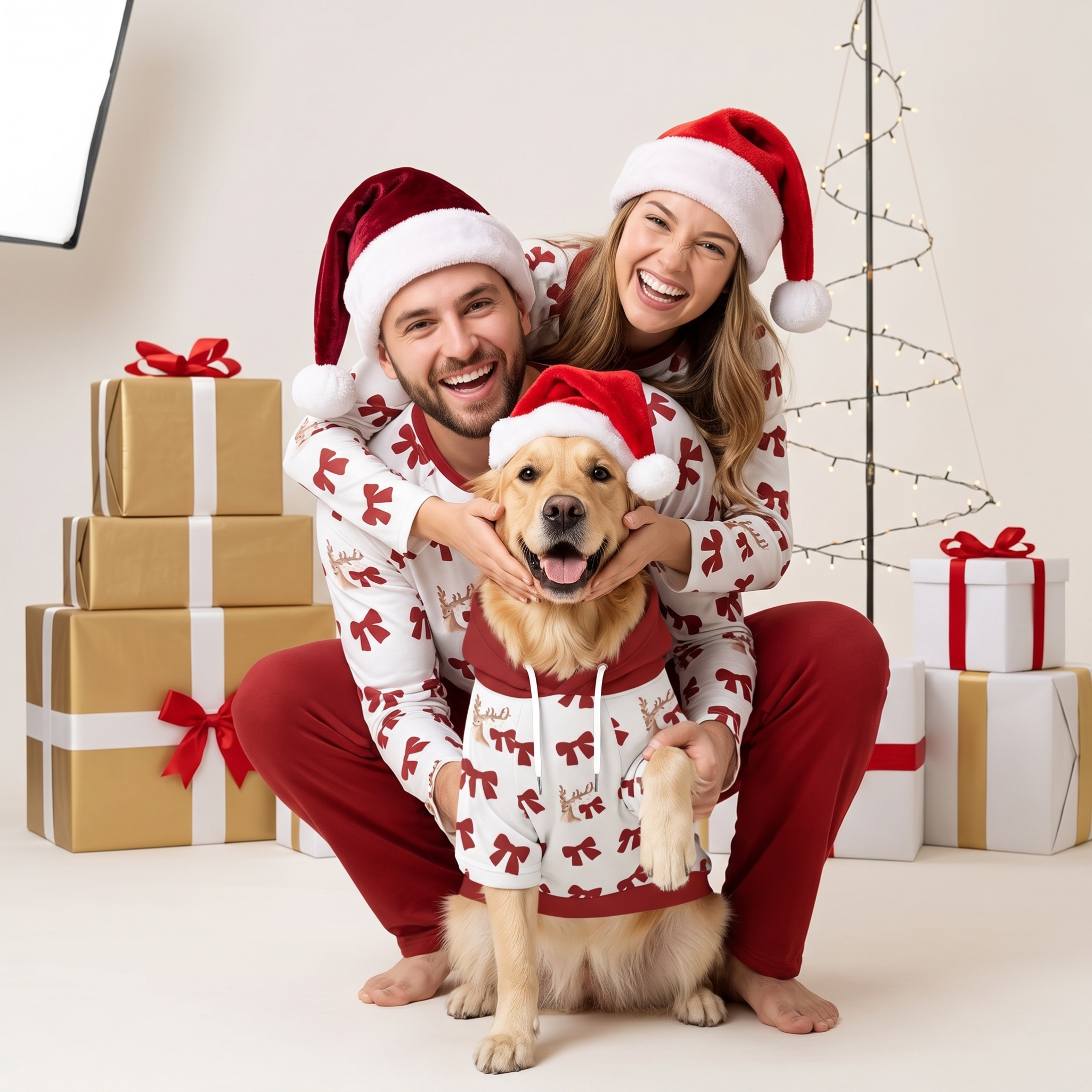 Red Bow Pajama Set