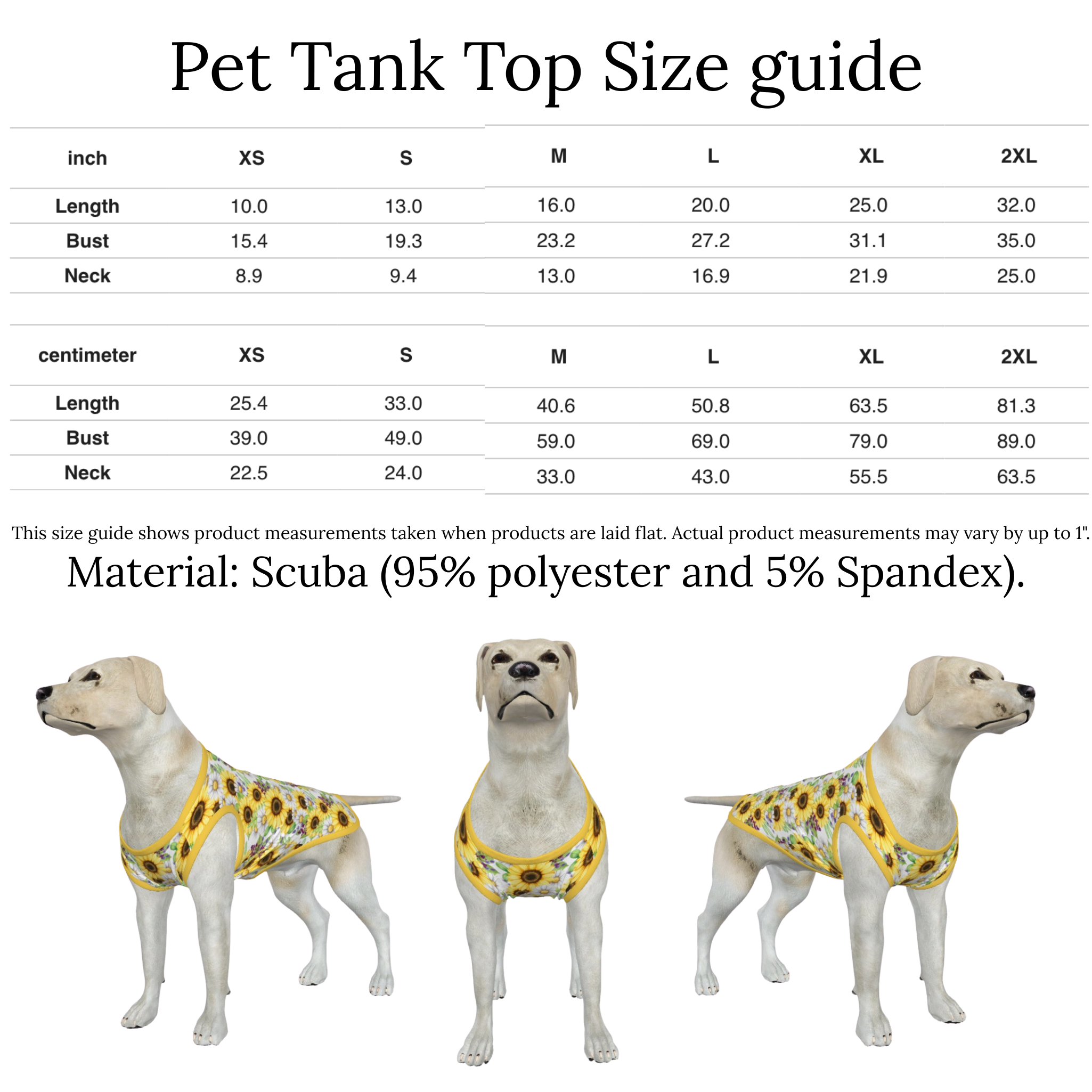 Sunflower Women's & Kid's Dresses with Dog Tank