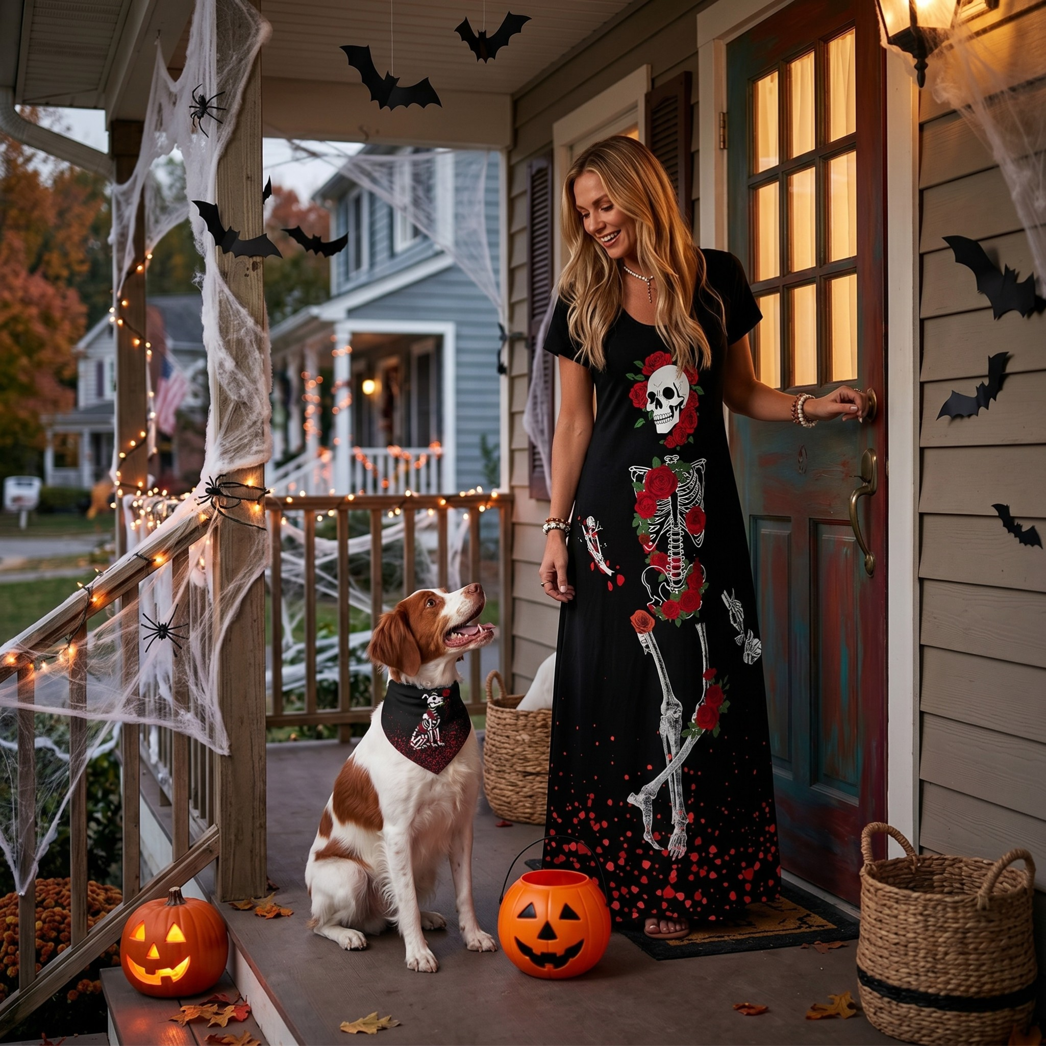 Women's Dress, Pet Bandana & Tank