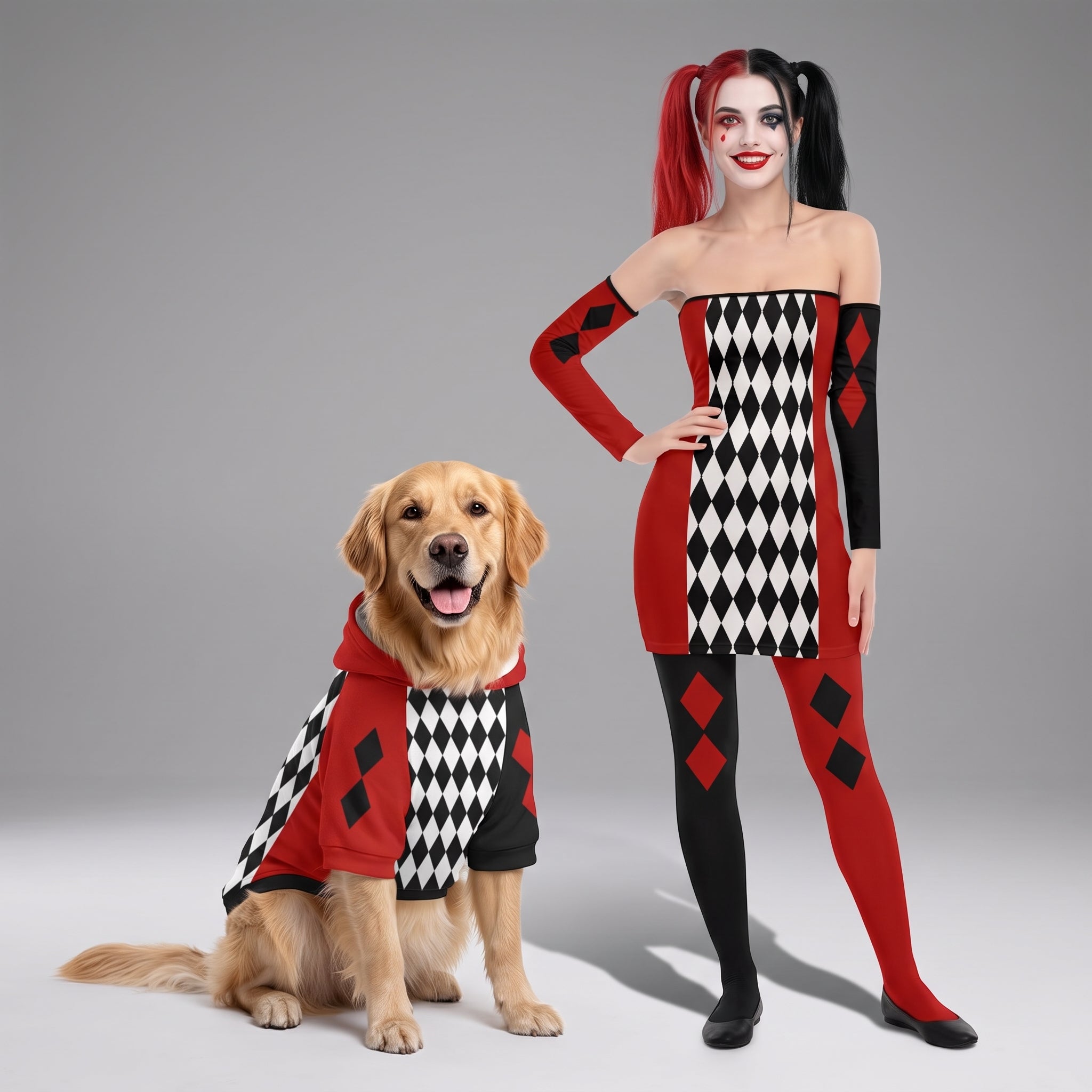 High-Stretch Tights: Harlequin Style