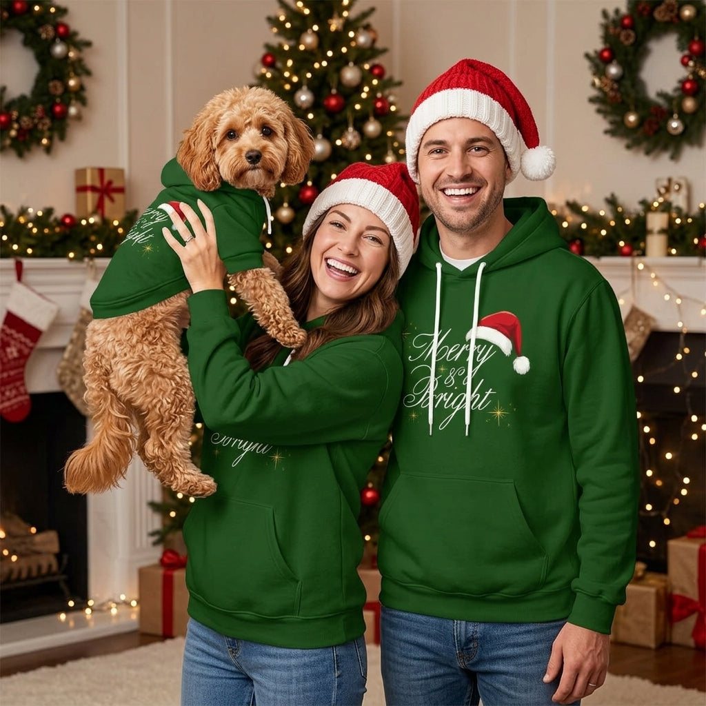 Green Hoodie Set| Adults & Pet