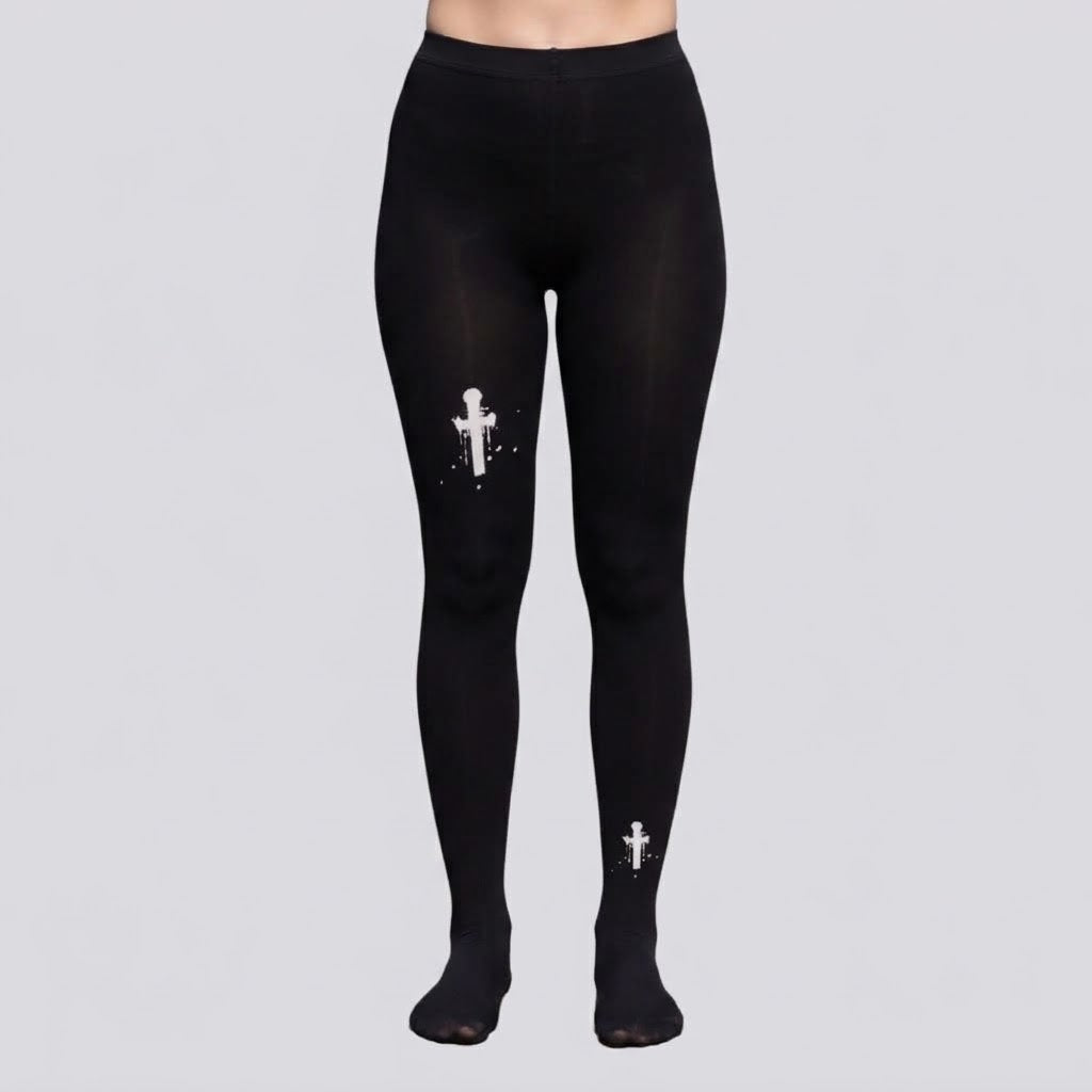 High-Stretch Tights: Black