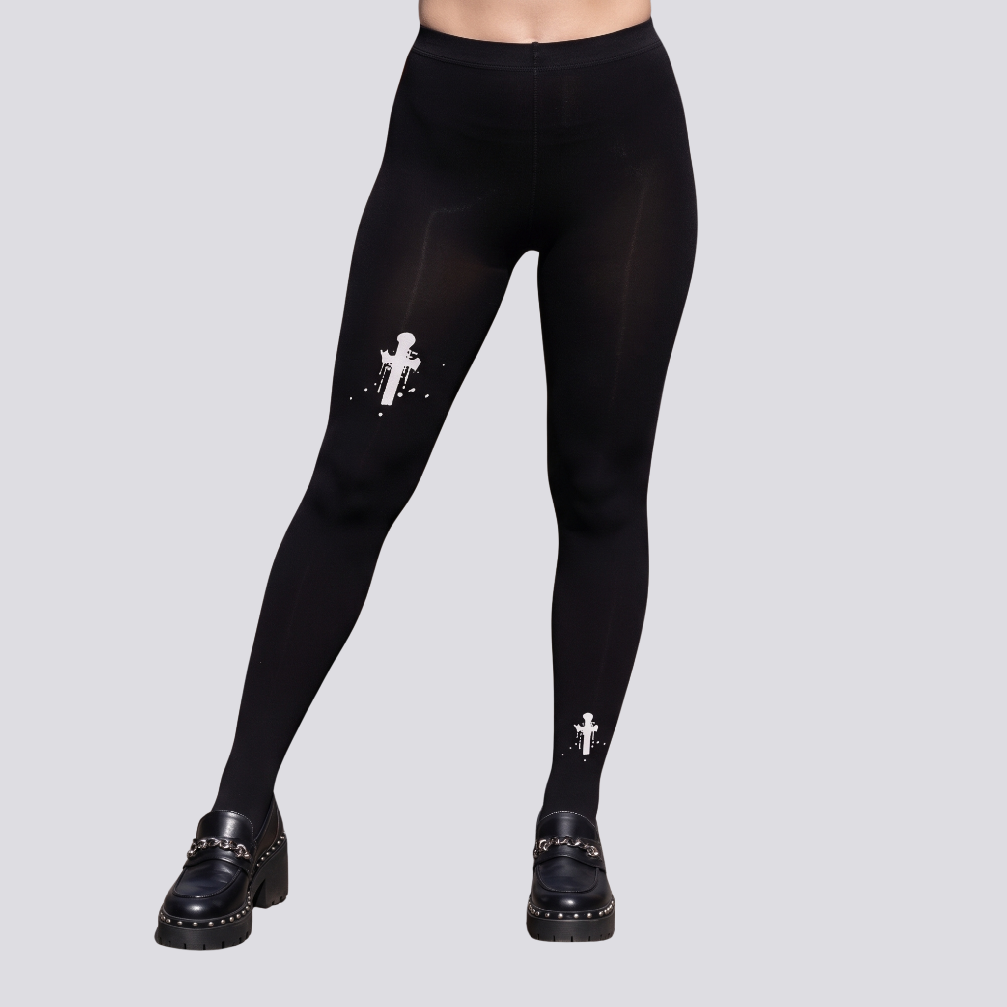 High-Stretch Tights: Black